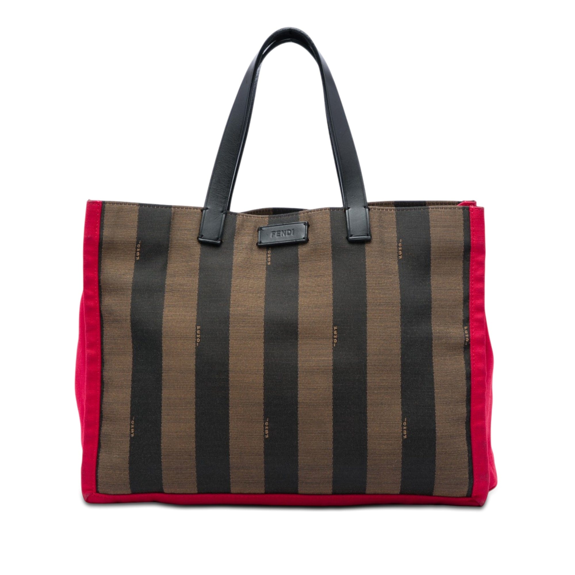 Fendi Pequin Canvas Simply Shopping Tote