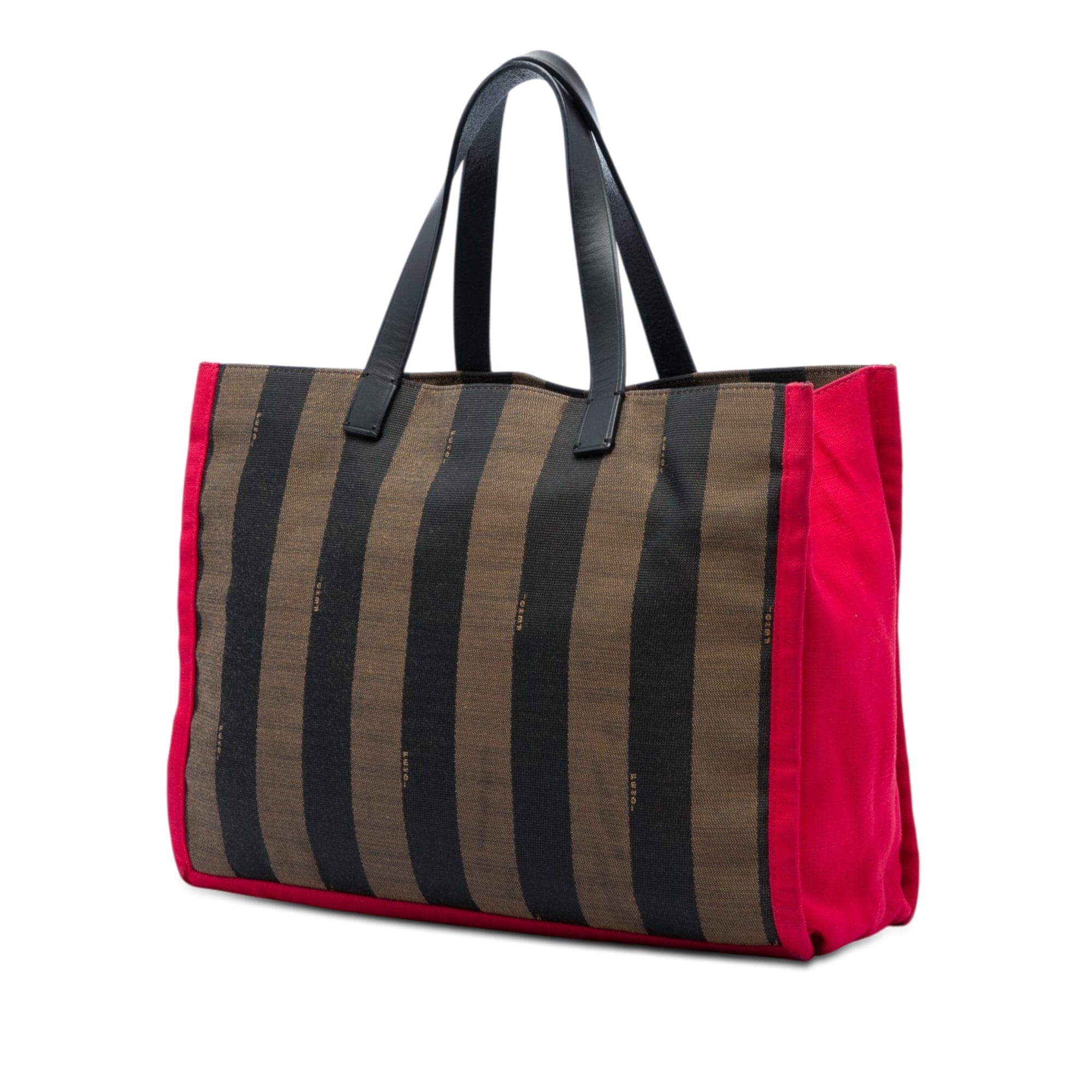 Fendi Pequin Canvas Simply Shopping Tote