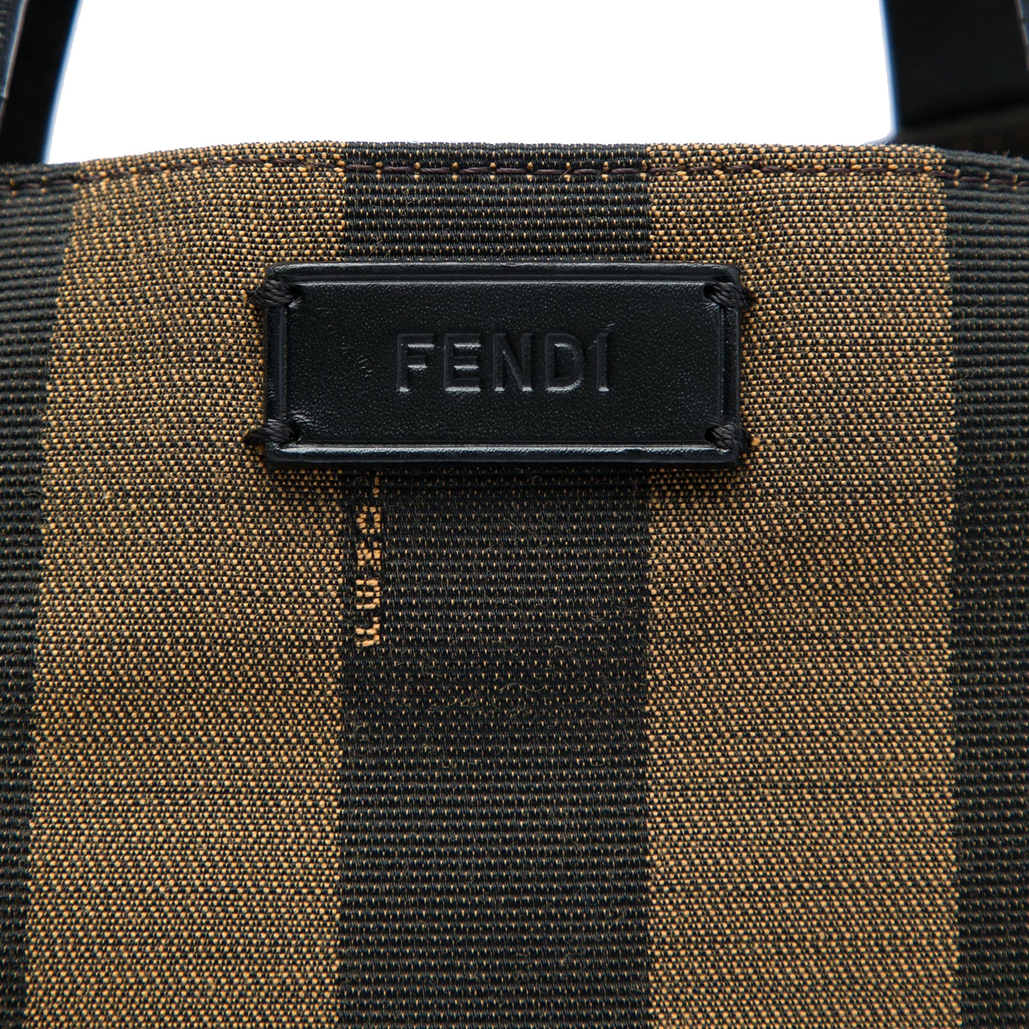 Fendi Pequin Canvas Simply Shopping Tote