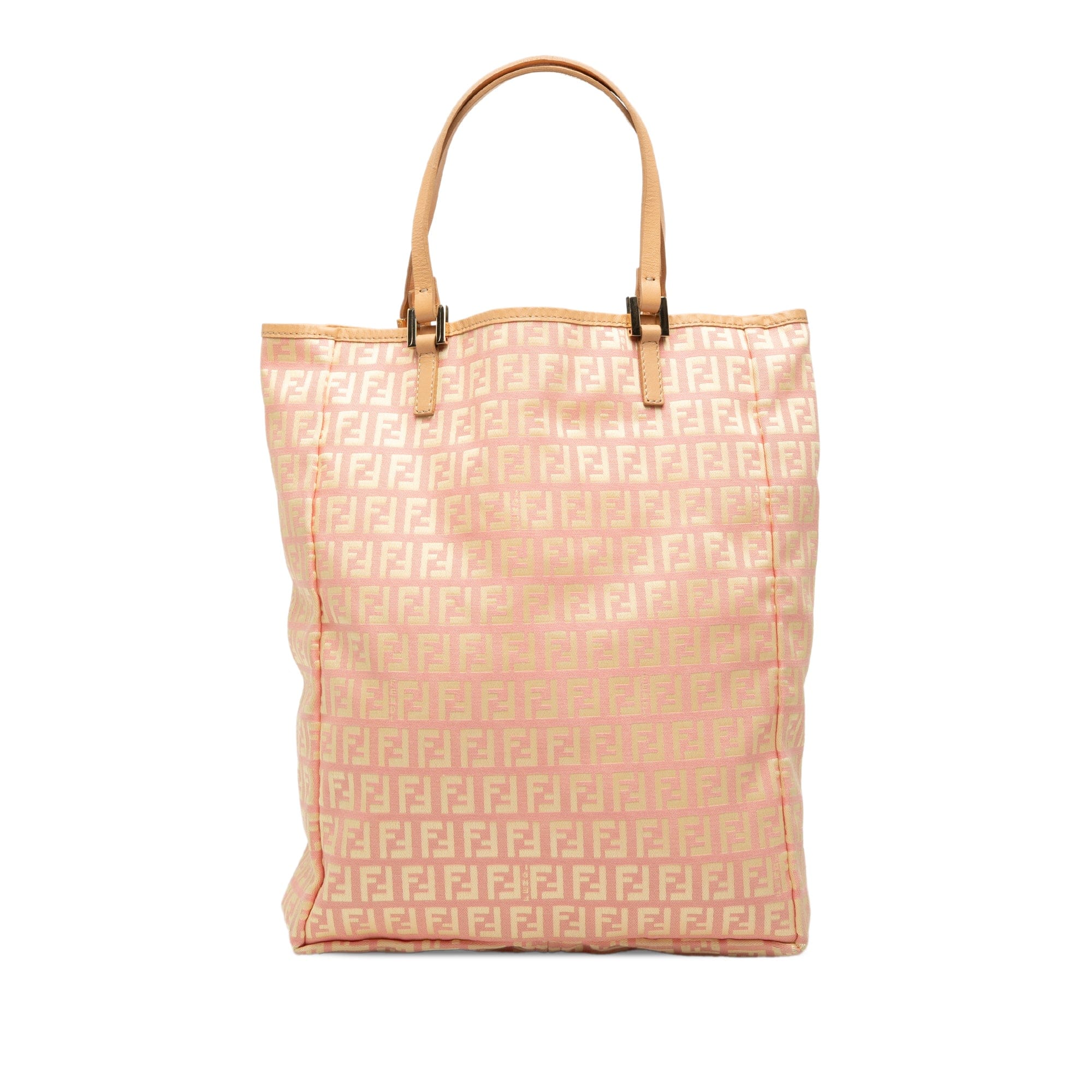 Fendi Zucchino Canvas Vertical Tote
