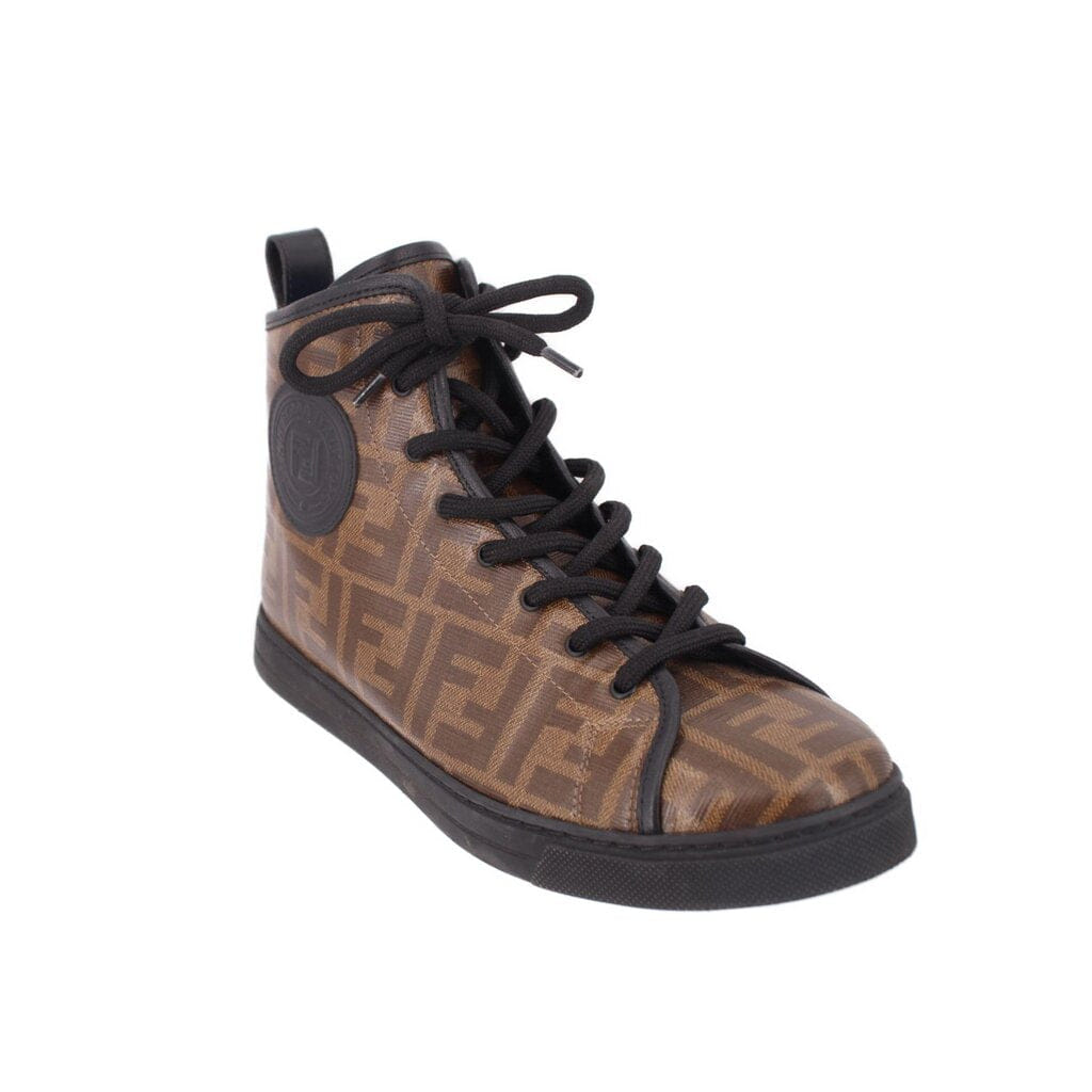 Fendi ZUCCA SNEAKERS BROWN 38.5 EU | 7.5 US