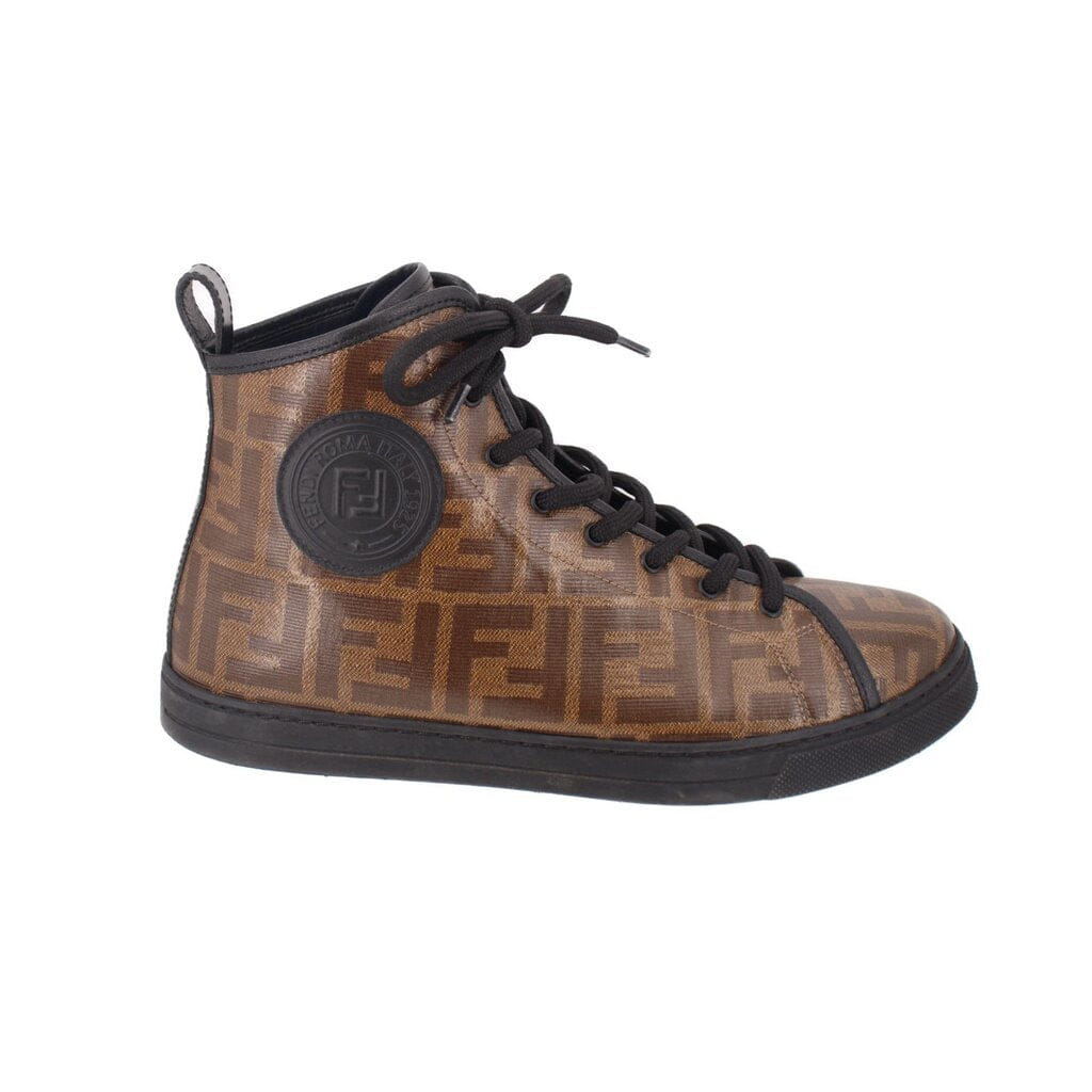 Fendi ZUCCA SNEAKERS BROWN 38.5 EU | 7.5 US