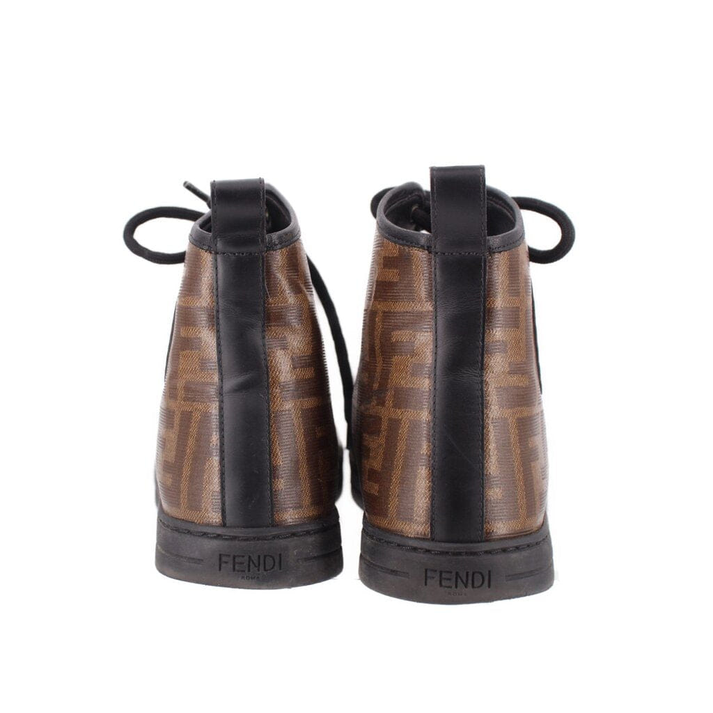 Fendi ZUCCA SNEAKERS BROWN 38.5 EU | 7.5 US