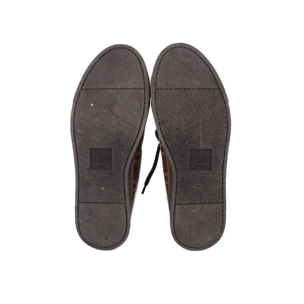 Fendi ZUCCA SNEAKERS BROWN 38.5 EU | 7.5 US