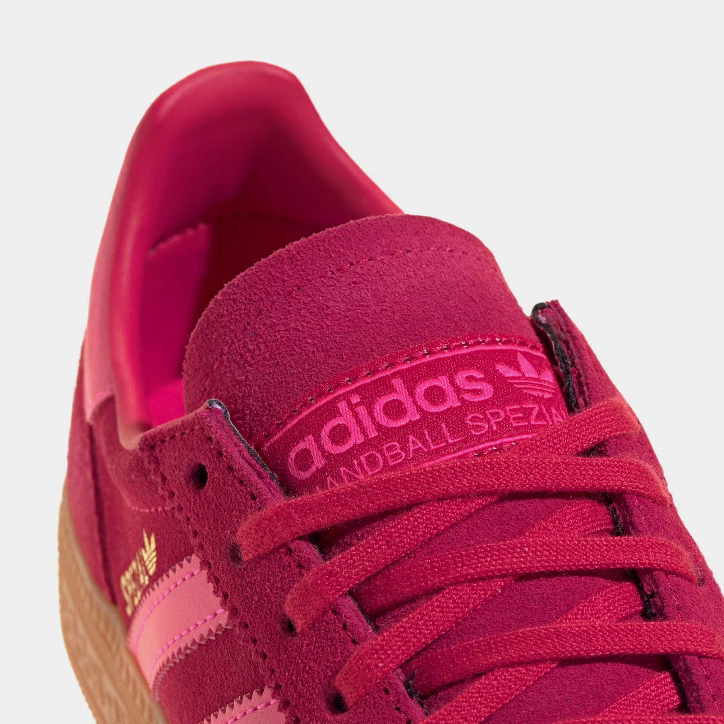 adidas Handball Spezial Grade School Lifestyle Shoes (Ruby Red/Lucid Pink/Gum)