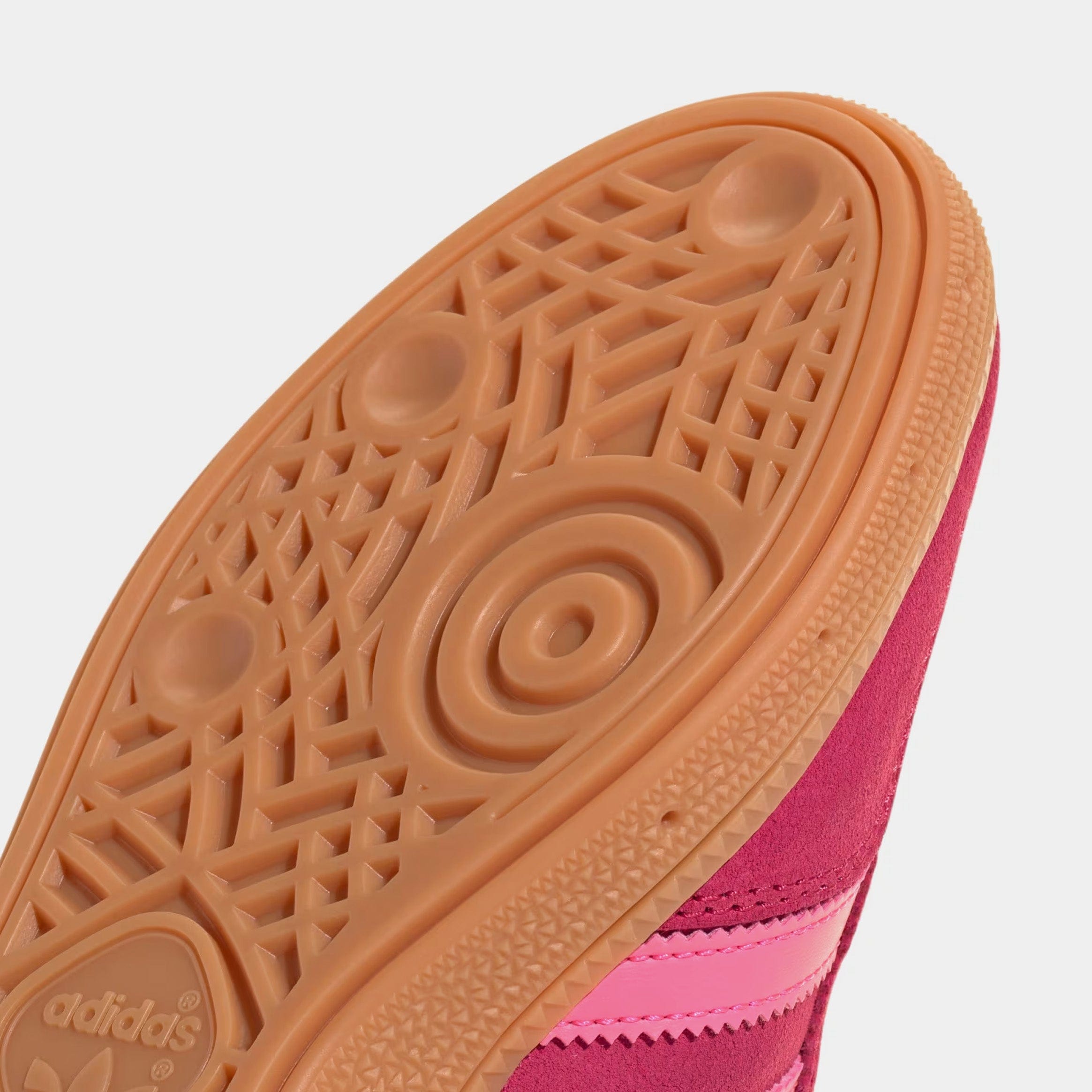adidas Handball Spezial Grade School Lifestyle Shoes (Ruby Red/Lucid Pink/Gum)