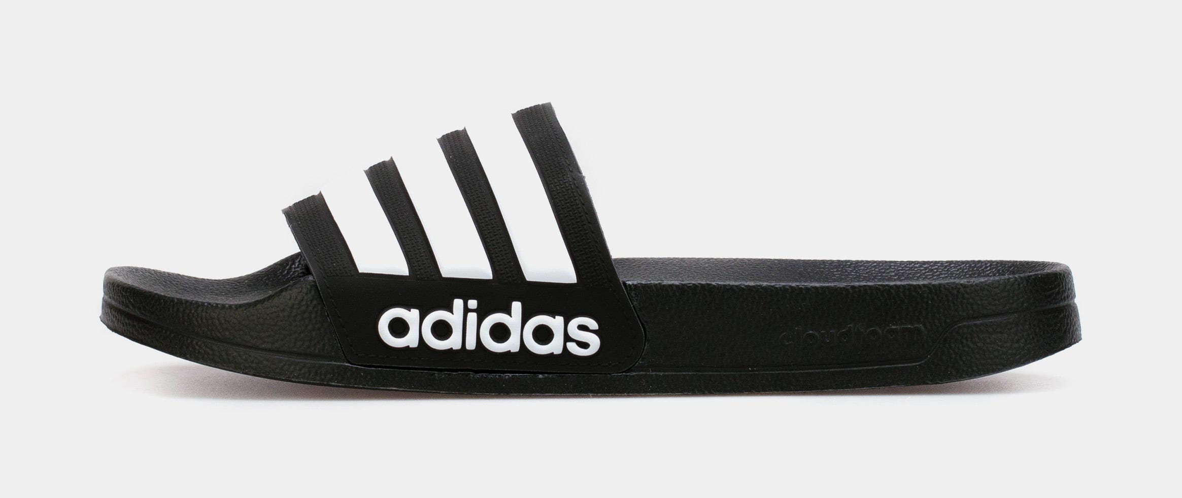 adidas Adilette Cloudfoam Mens Slide Sandal (Black)