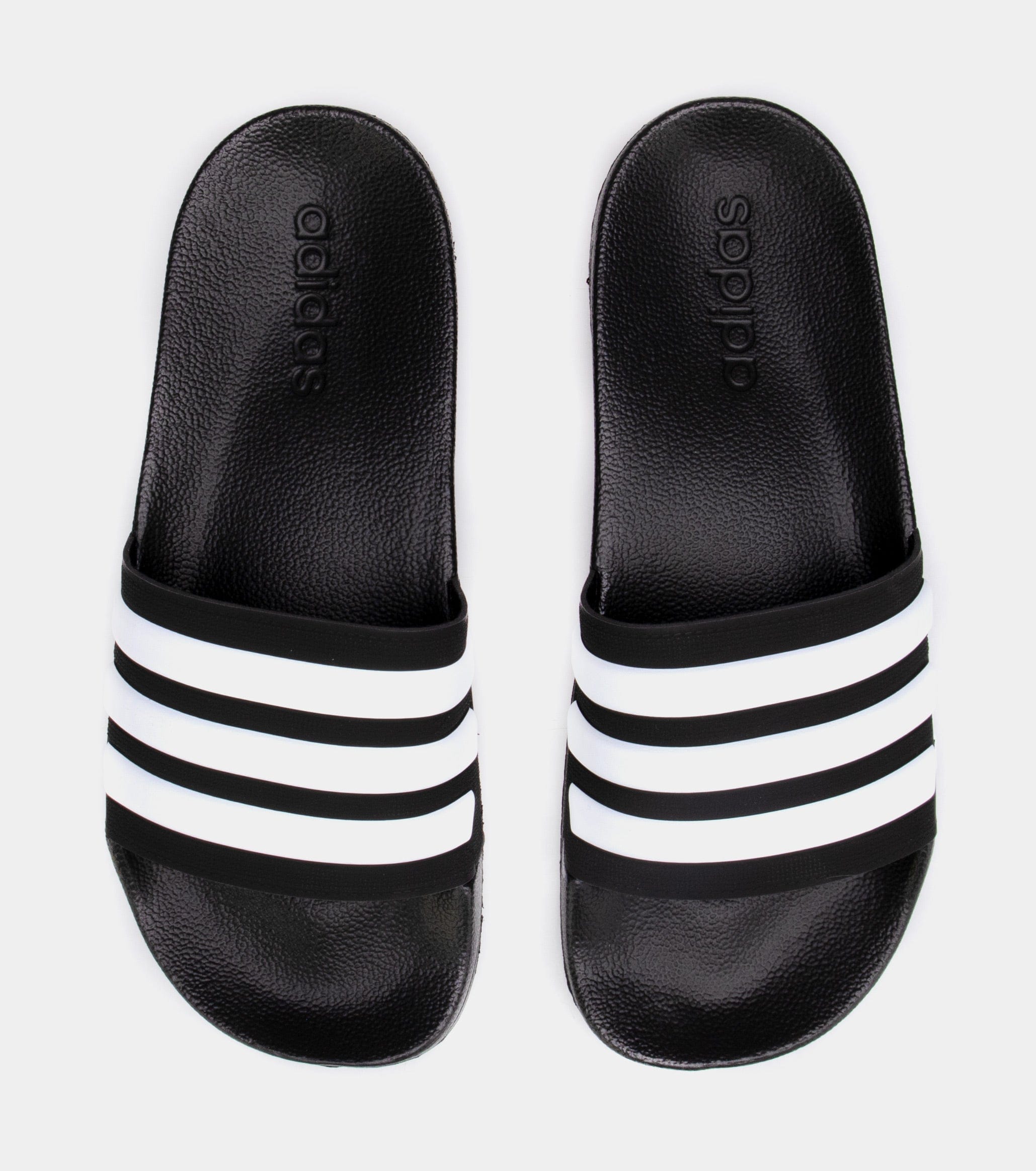 adidas Adilette Cloudfoam Mens Slide Sandal (Black)