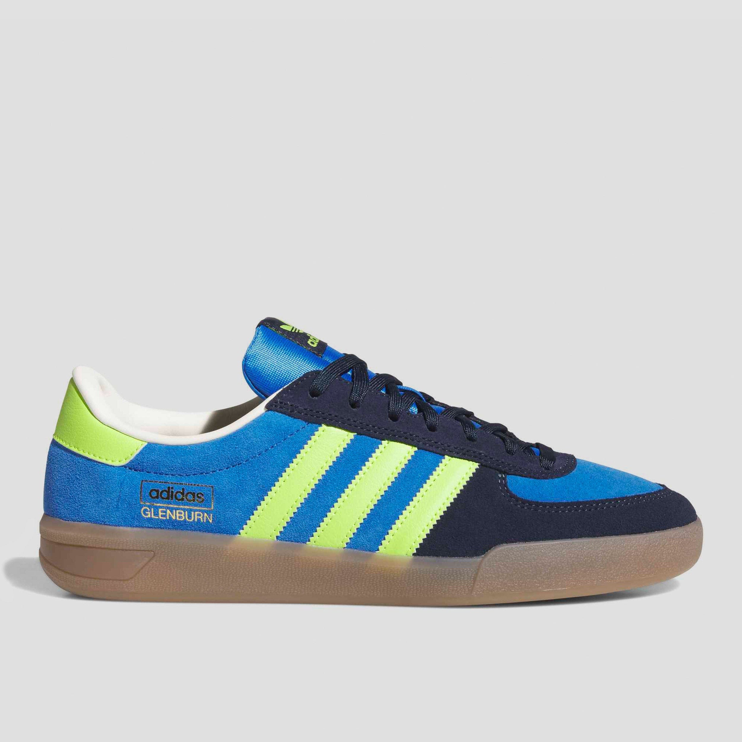adidas Glenburn Skate Shoes Bright Royal / Solar Slime / Collegiate Navy