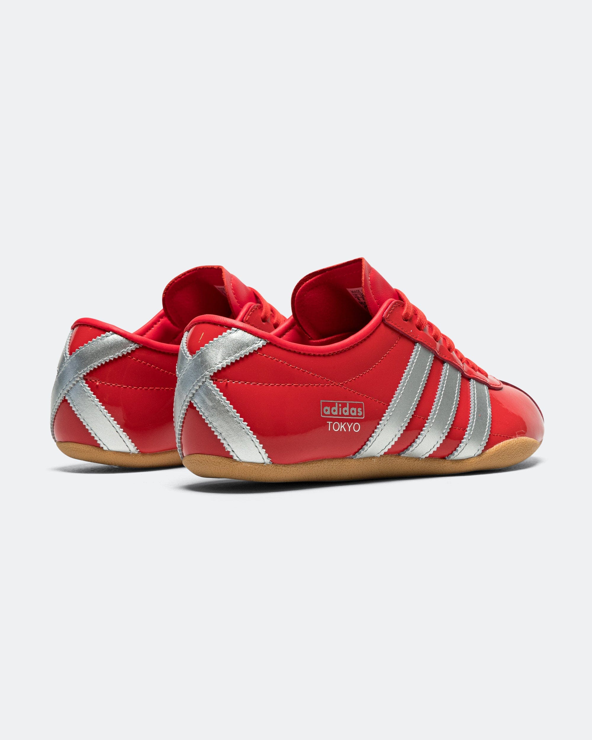 adidas Womens Tokyo - Red/Silver Metallic - Gum
