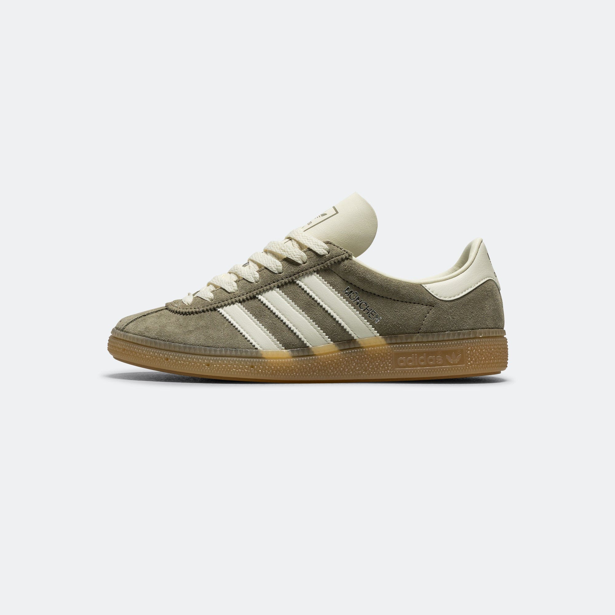 adidas Womens Muenchen - Silver Pebble/Off White - Silver Metallic