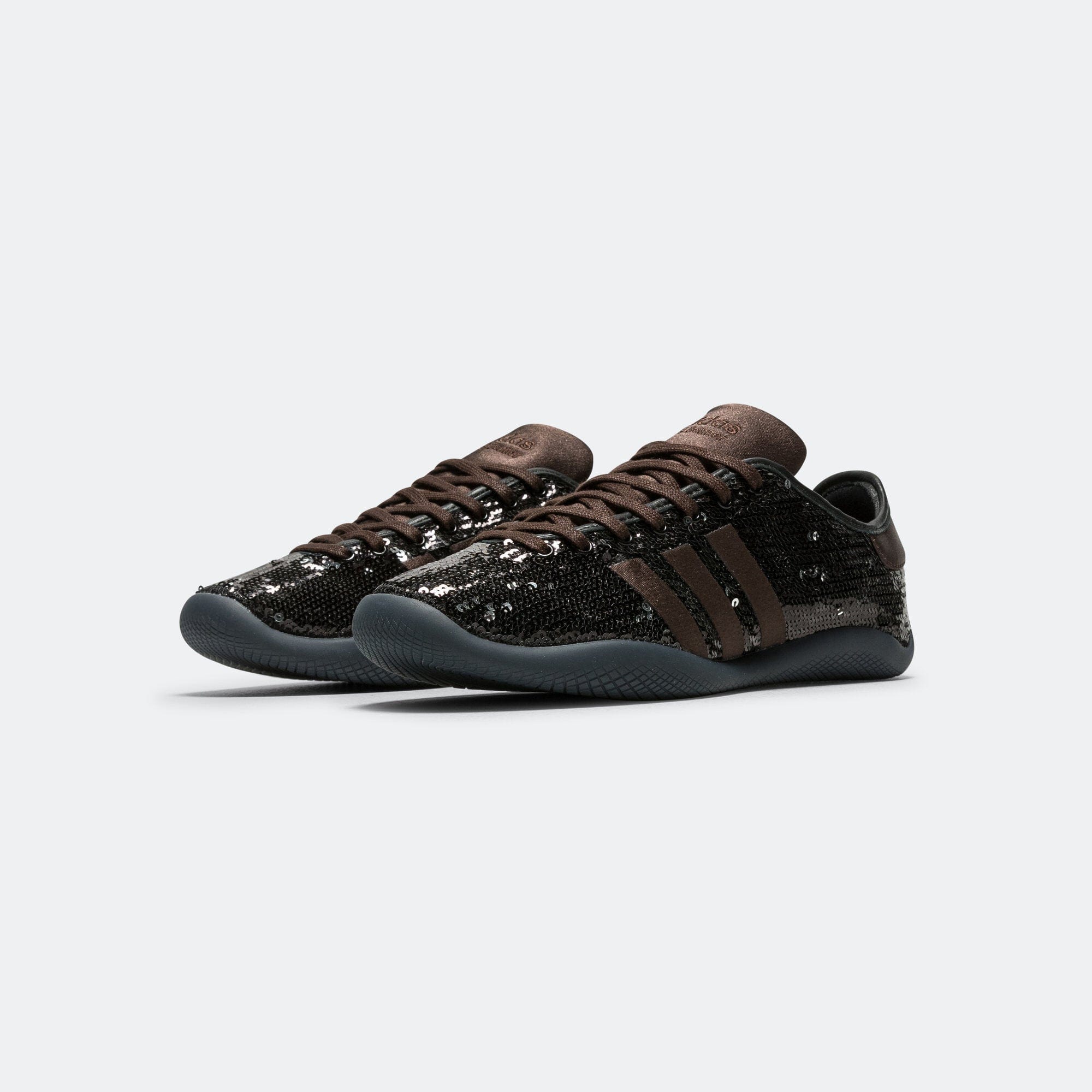 adidas Lo Pro Sequin x Wales Bonner - Core Black/Silver Metallic - Dark Brown