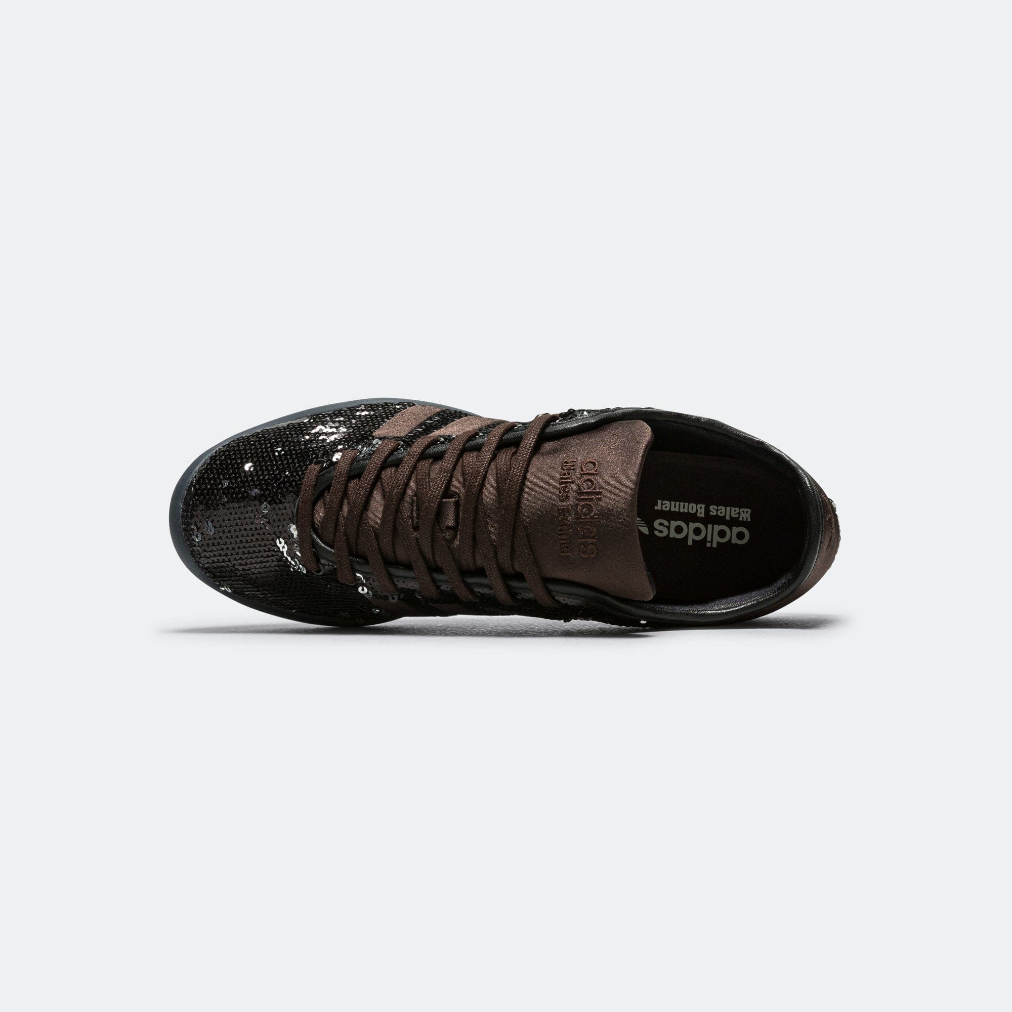 adidas Lo Pro Sequin x Wales Bonner - Core Black/Silver Metallic - Dark Brown