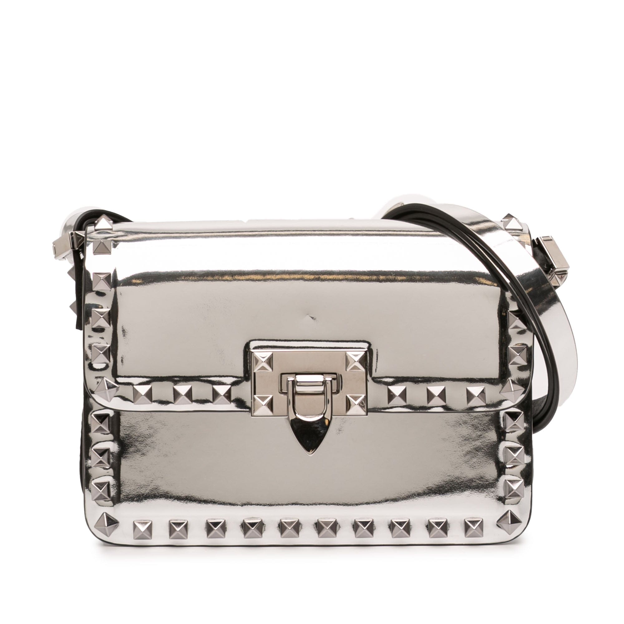 Valentino Small Mirror Calfskin Rockstud23 Shoulder Bag