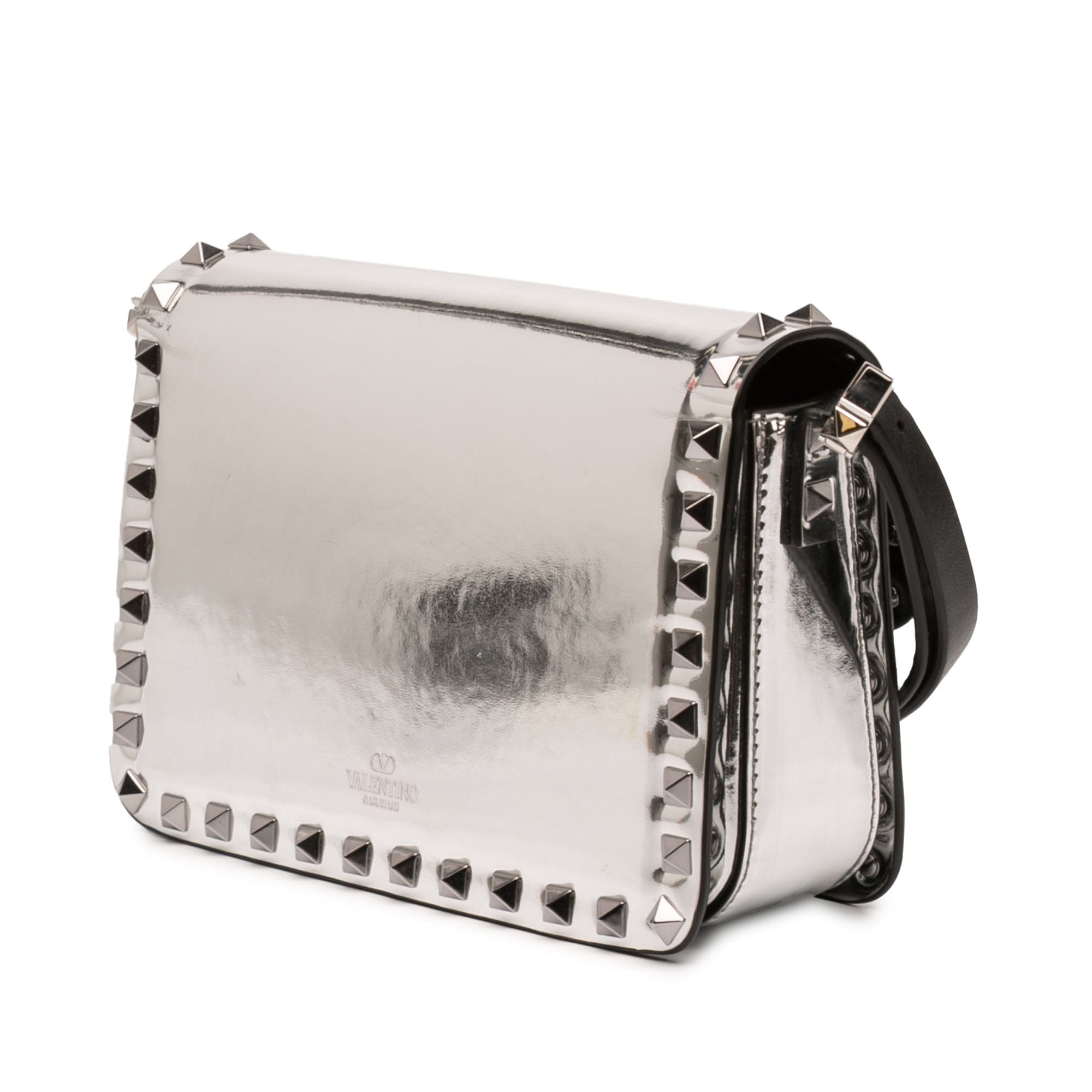 Valentino Small Mirror Calfskin Rockstud23 Shoulder Bag