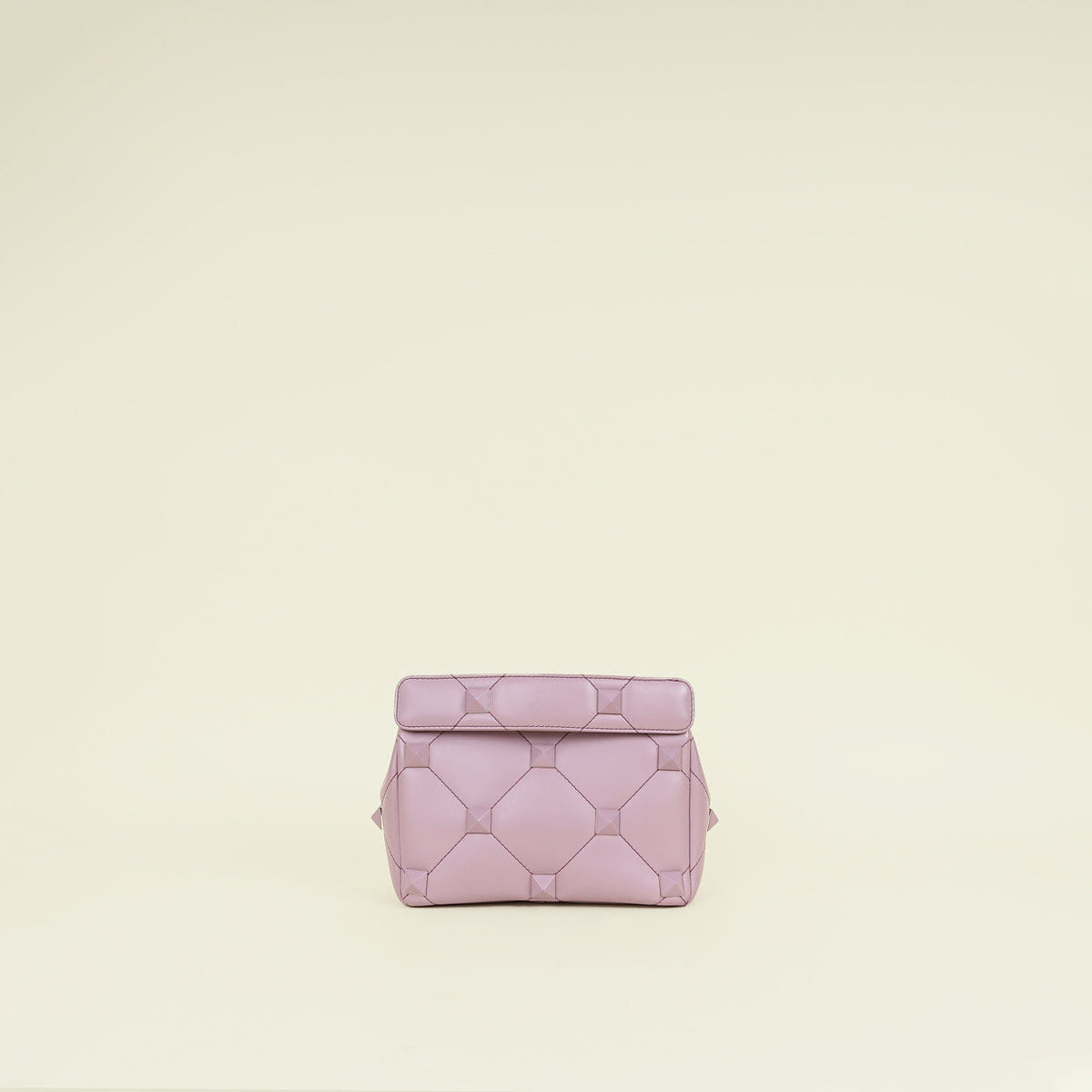 Valentino Dark Mauve Roman The Stud Flap Shoulder Bag