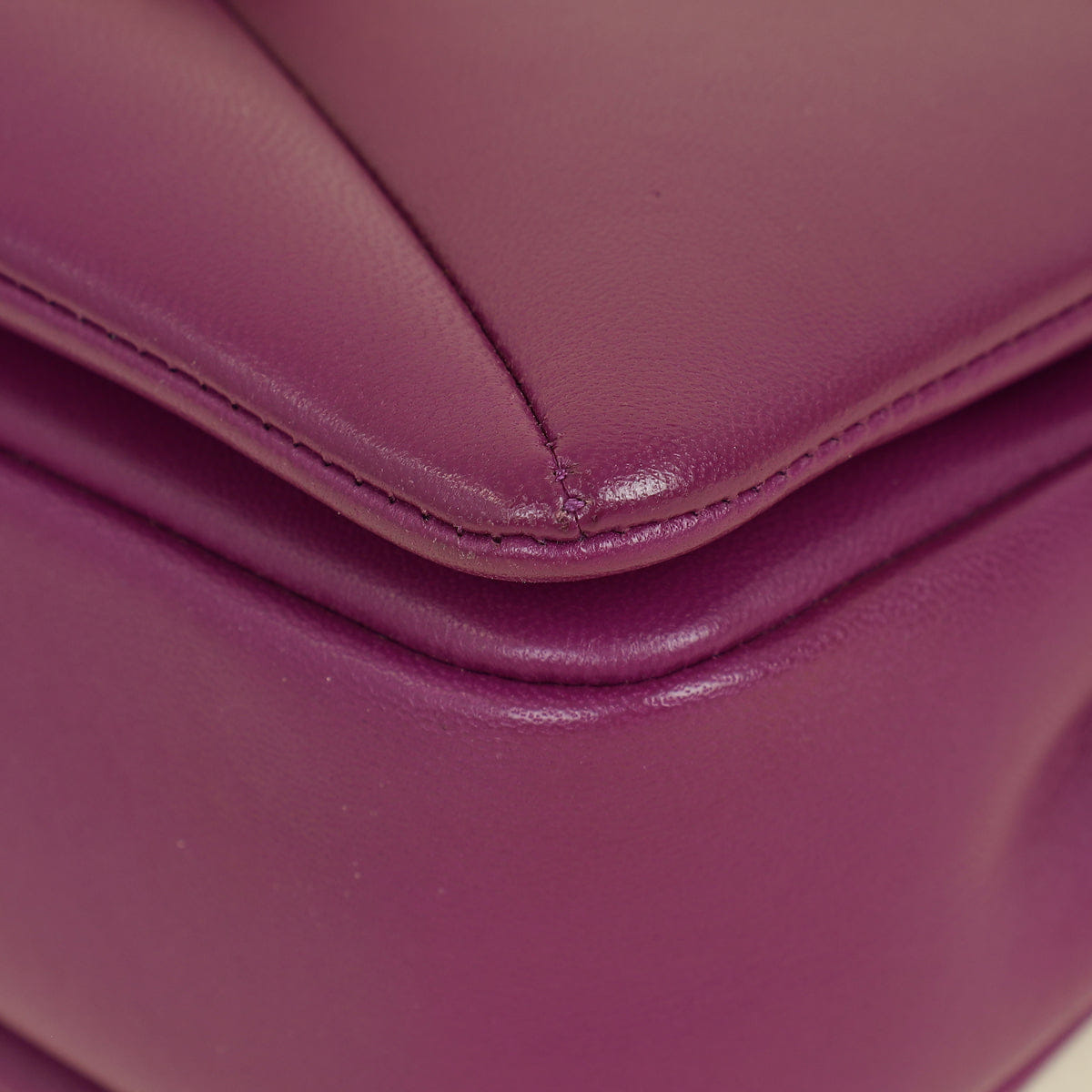 Valentino Prune One Stud Flap Shoulder Bag