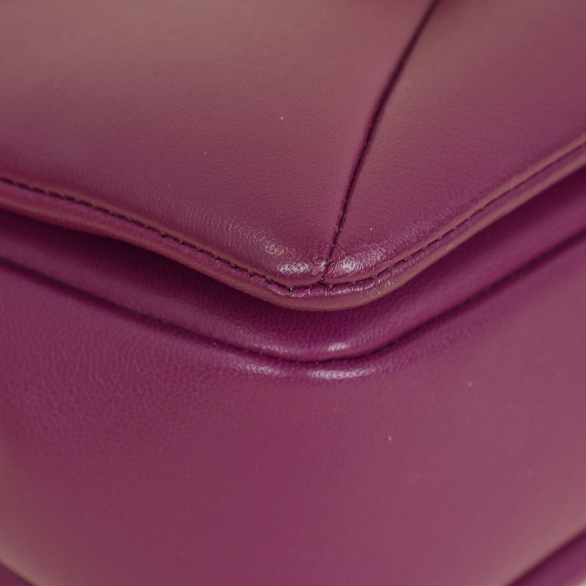 Valentino Prune One Stud Flap Shoulder Bag