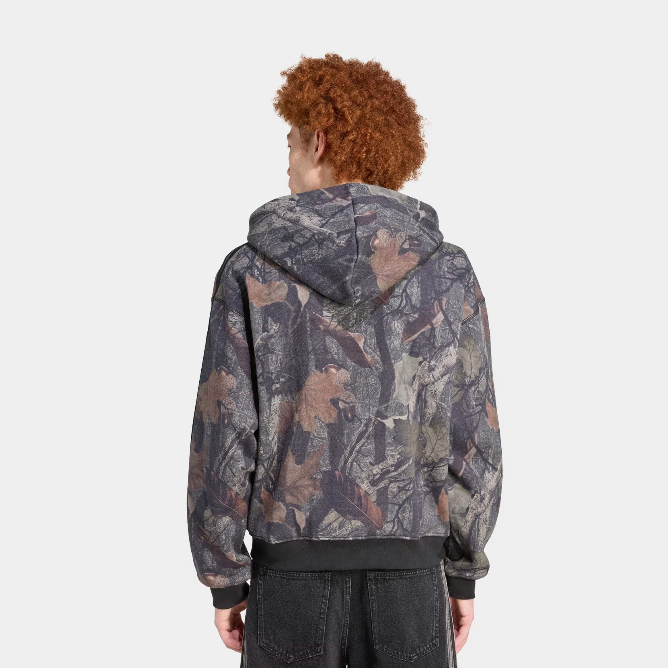 adidas Camo Full Zip Mens Hoodie (Back)