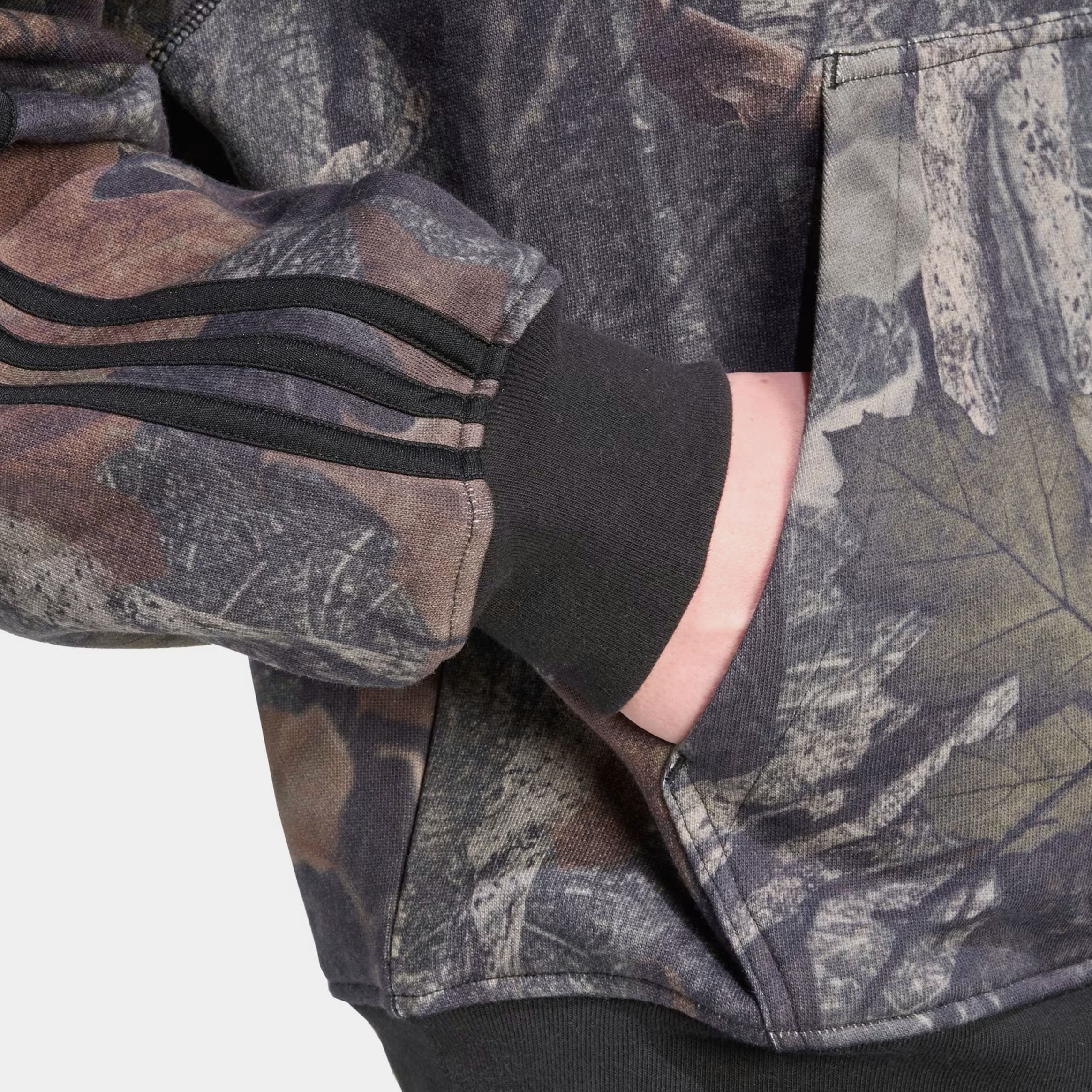 adidas Camo Full Zip Mens Hoodie (Back)