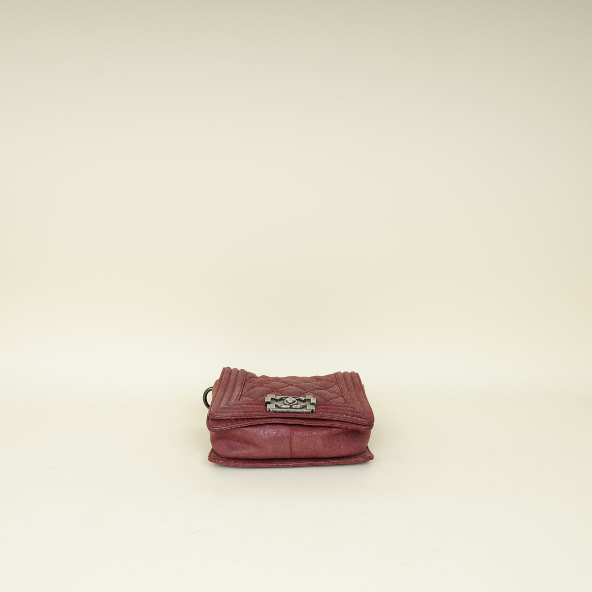 Chanel Burgundy Square Le Boy Shoulder Bag