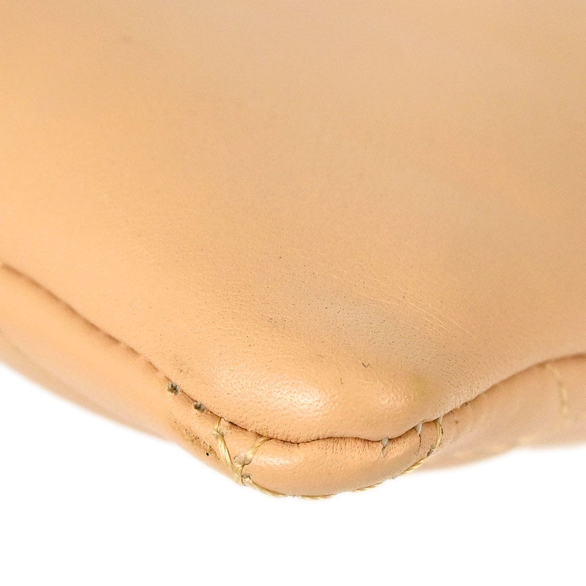Chanel 2005 - 2006 Beige Calfskin Cambon Ligne Shoulder Bag