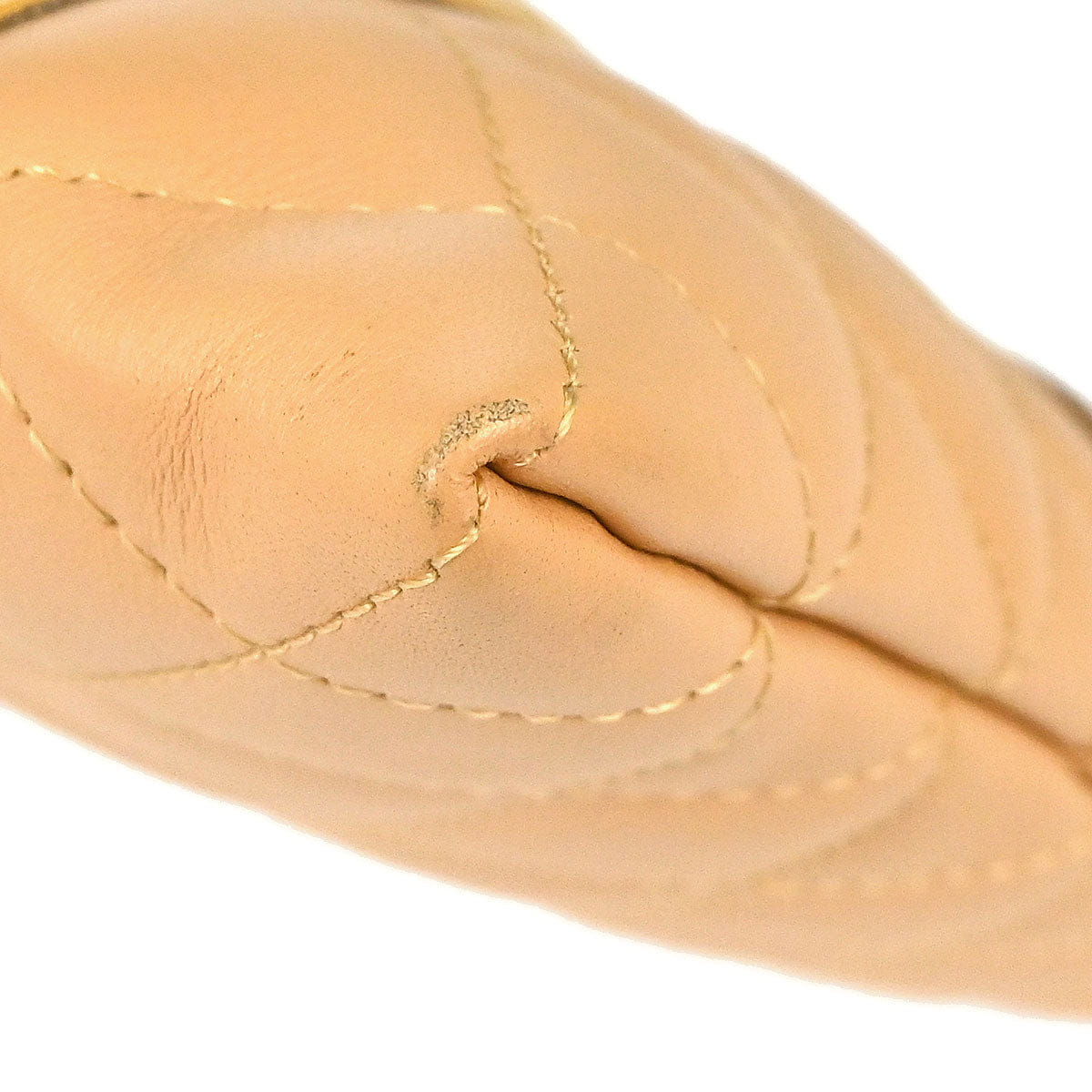 Chanel 2005 - 2006 Beige Calfskin Cambon Ligne Shoulder Bag
