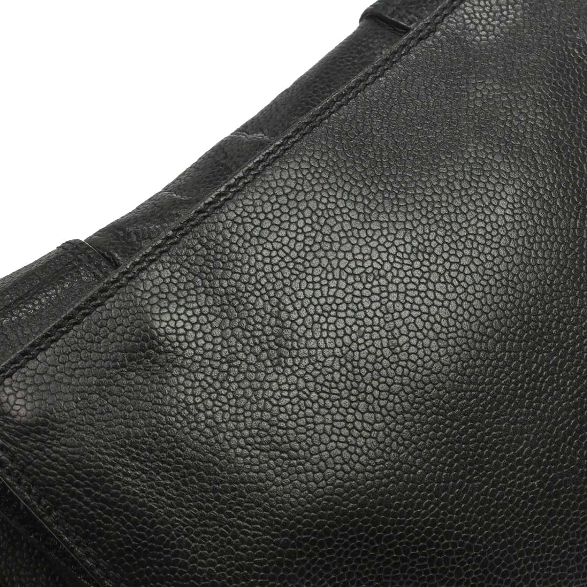 Chanel 1997 - 1999 Black Caviar Skin Shoulder Bag