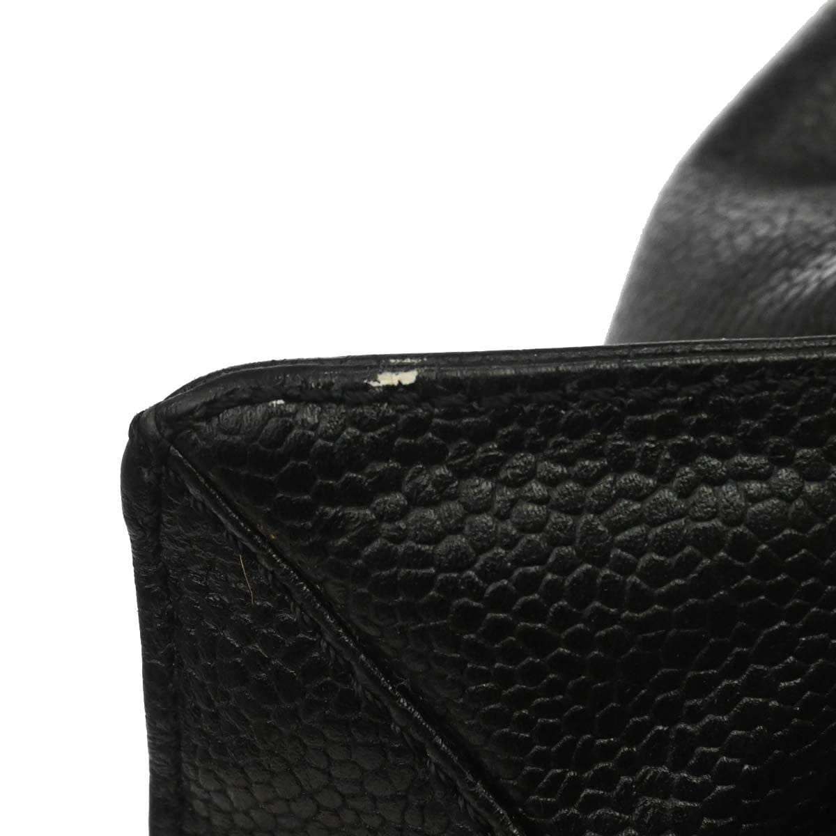 Chanel 1997 - 1999 Black Caviar Skin Shoulder Bag