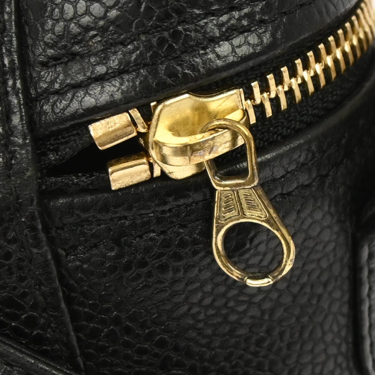 Chanel 1996 - 1997 Black Caviar Skin Triple CC Shoulder Bag