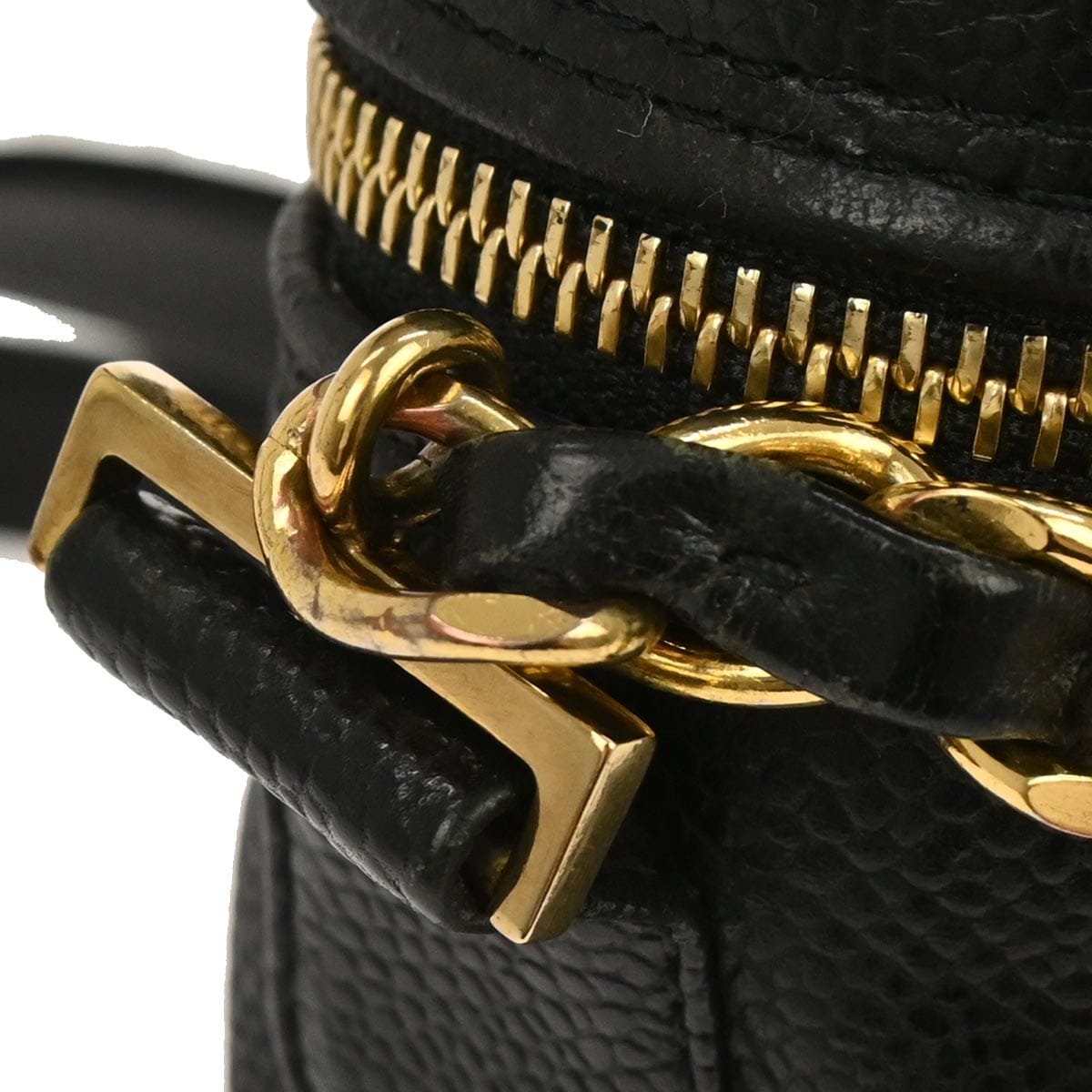 Chanel 1996 - 1997 Black Caviar Skin Triple CC Shoulder Bag