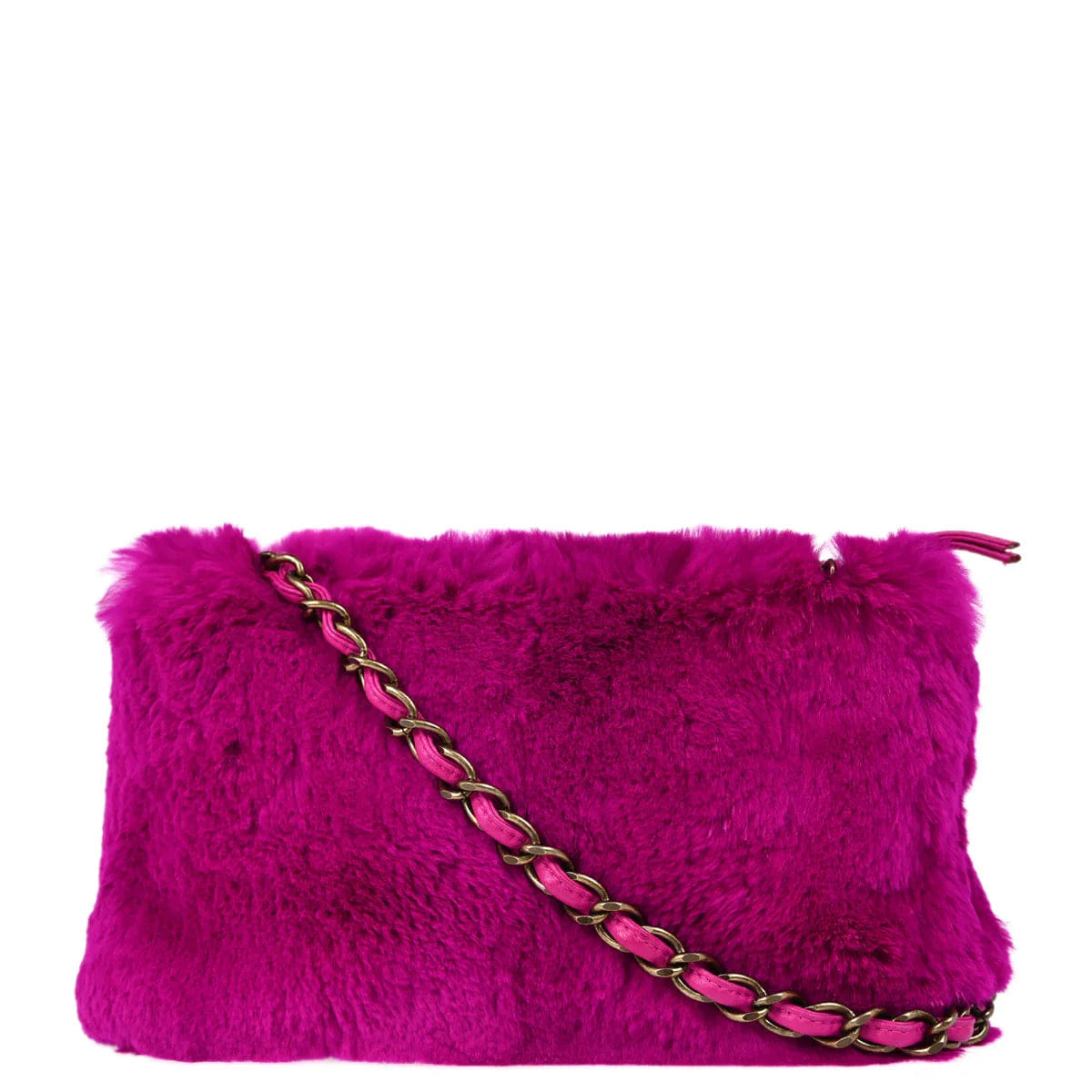 Chanel 2000 - 2001 Rabbit Fur Shoulder Bag