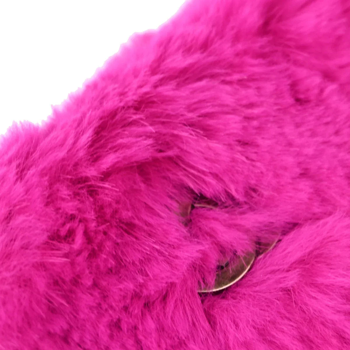 Chanel 2000 - 2001 Rabbit Fur Chain Shoulder Bag