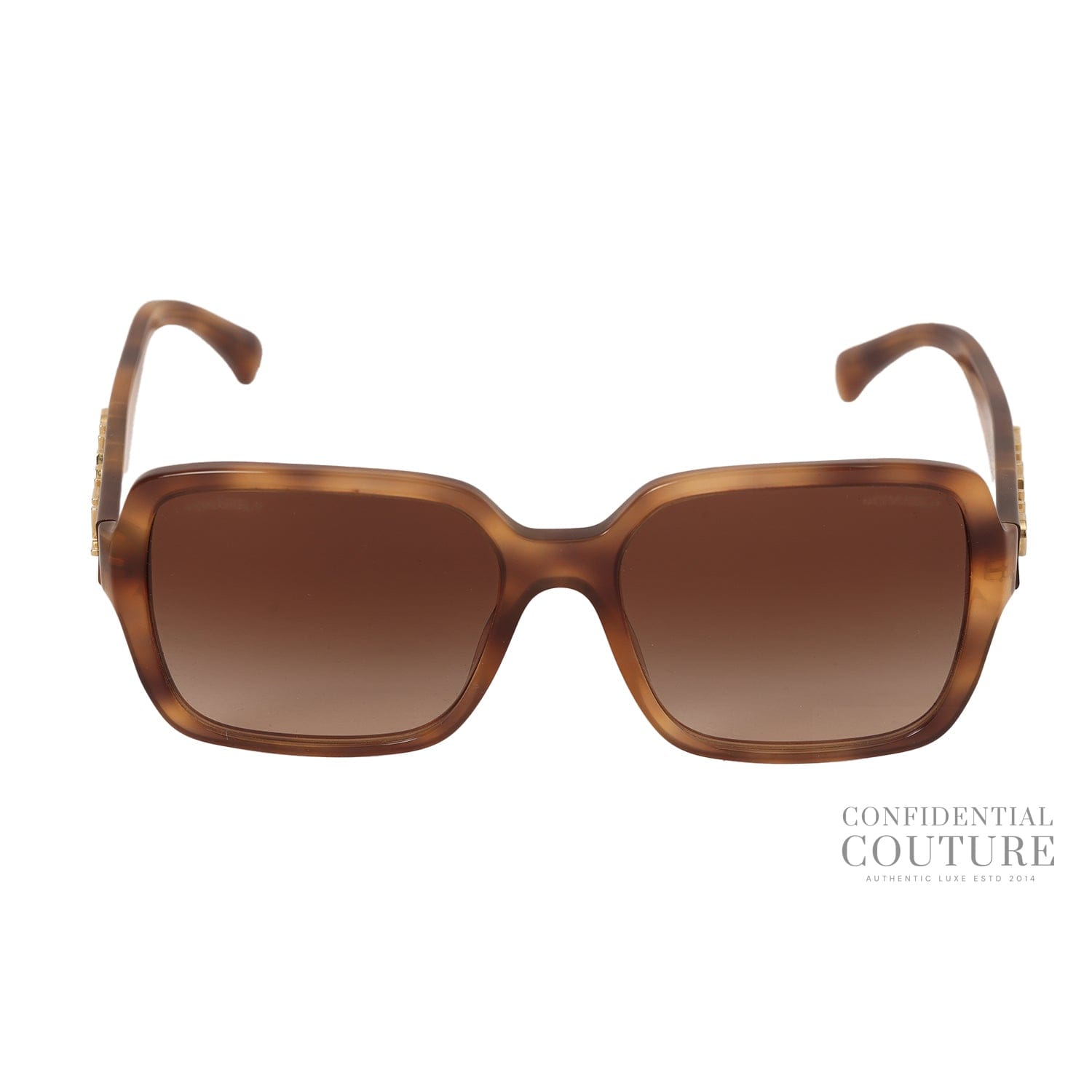 Chanel Brown 5408 Square Acetate Sunglasses