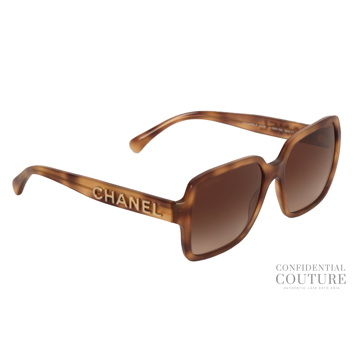 Chanel Brown 5408 Square Acetate Sunglasses