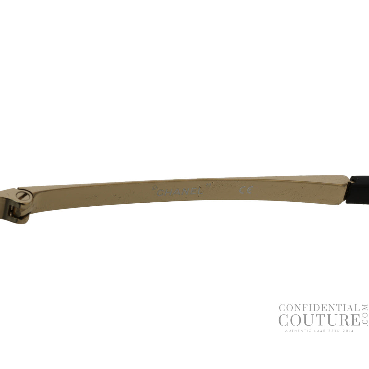 Chanel 71433 59567 Blue Tone Rimless Sunglasses