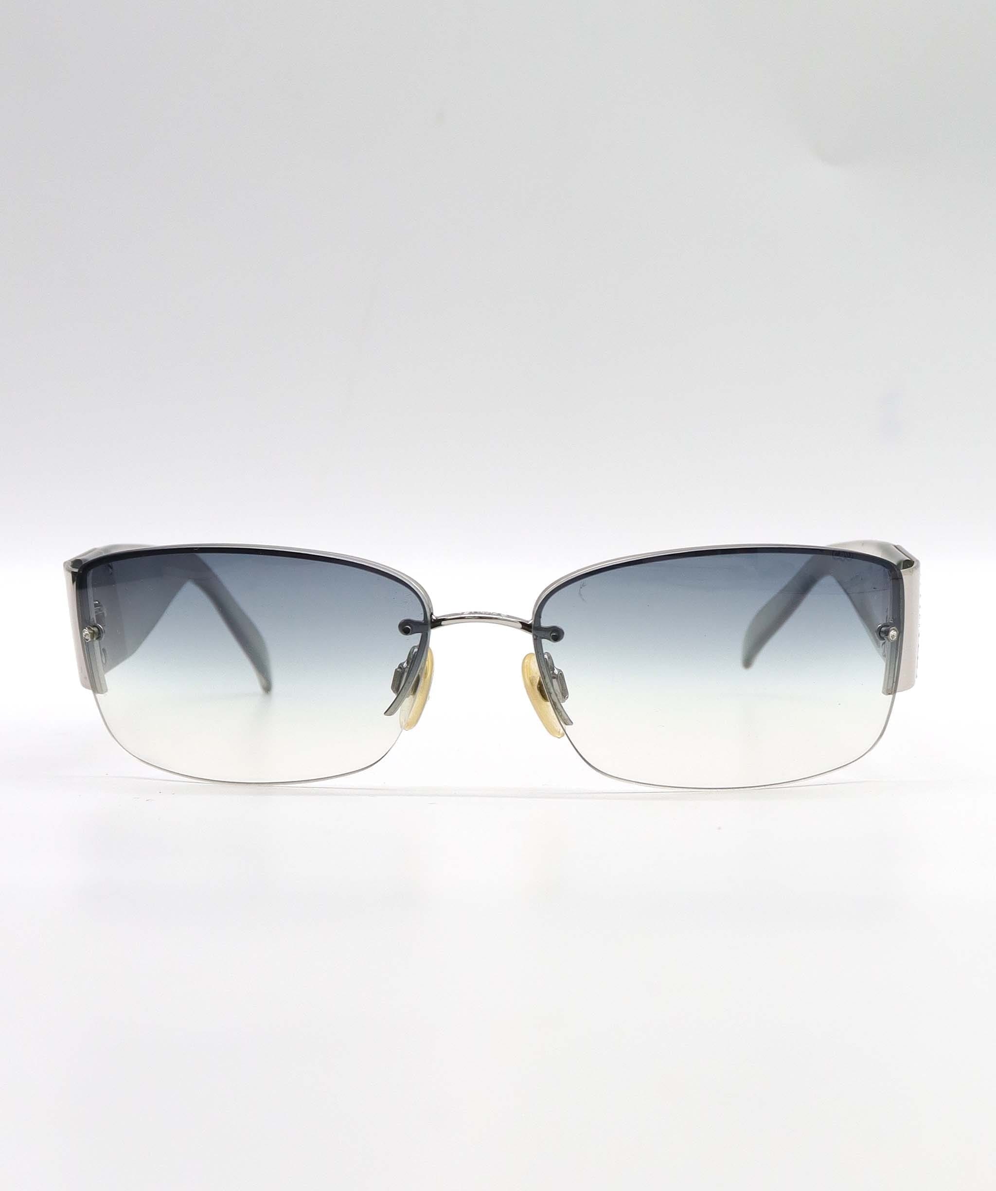 Chanel VINTAGE CHANEL RHINESTONE SUNGLASSES Blue EYEWEAR AGC3570