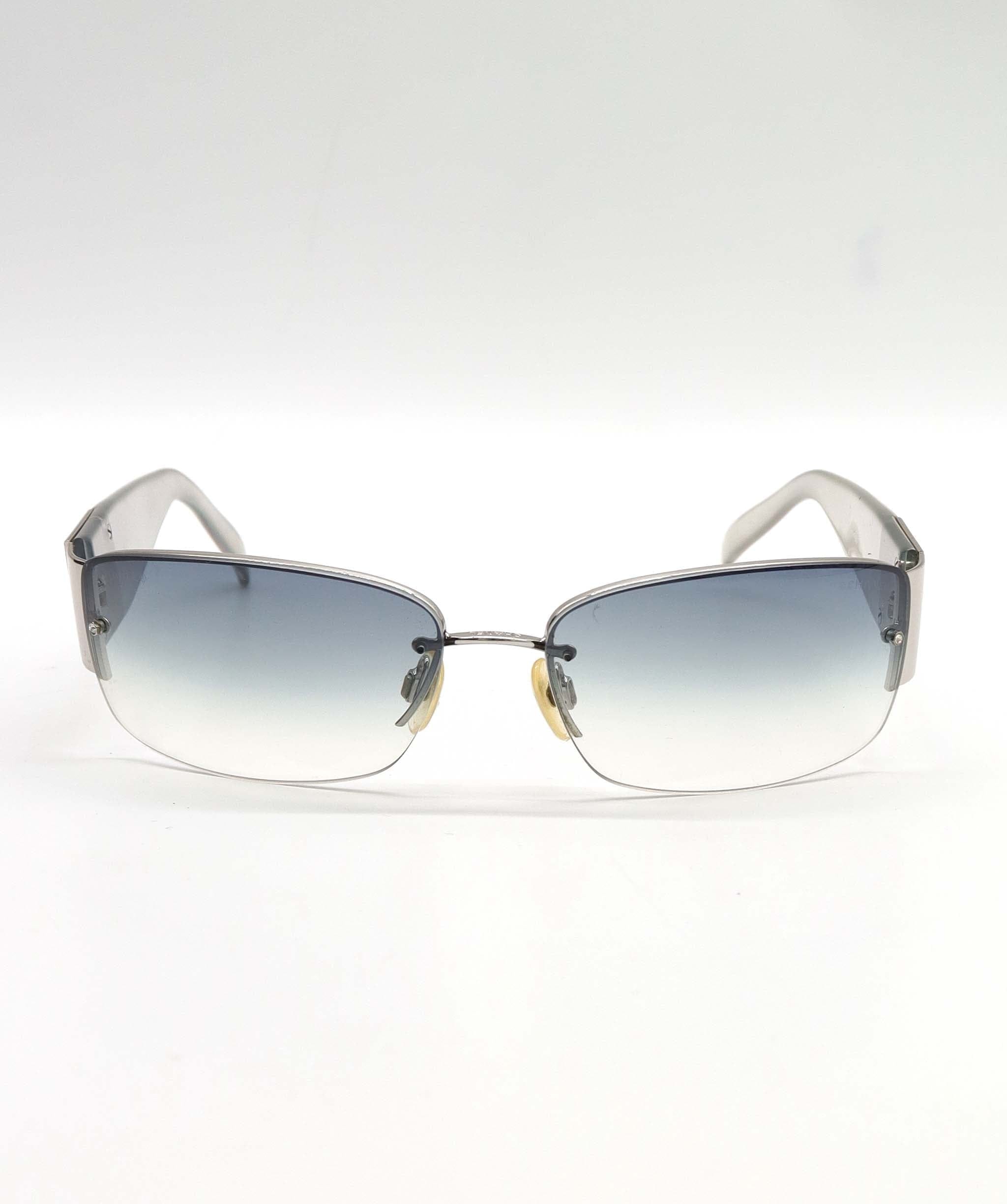 Chanel VINTAGE CHANEL RHINESTONE SUNGLASSES Blue EYEWEAR AGC3570