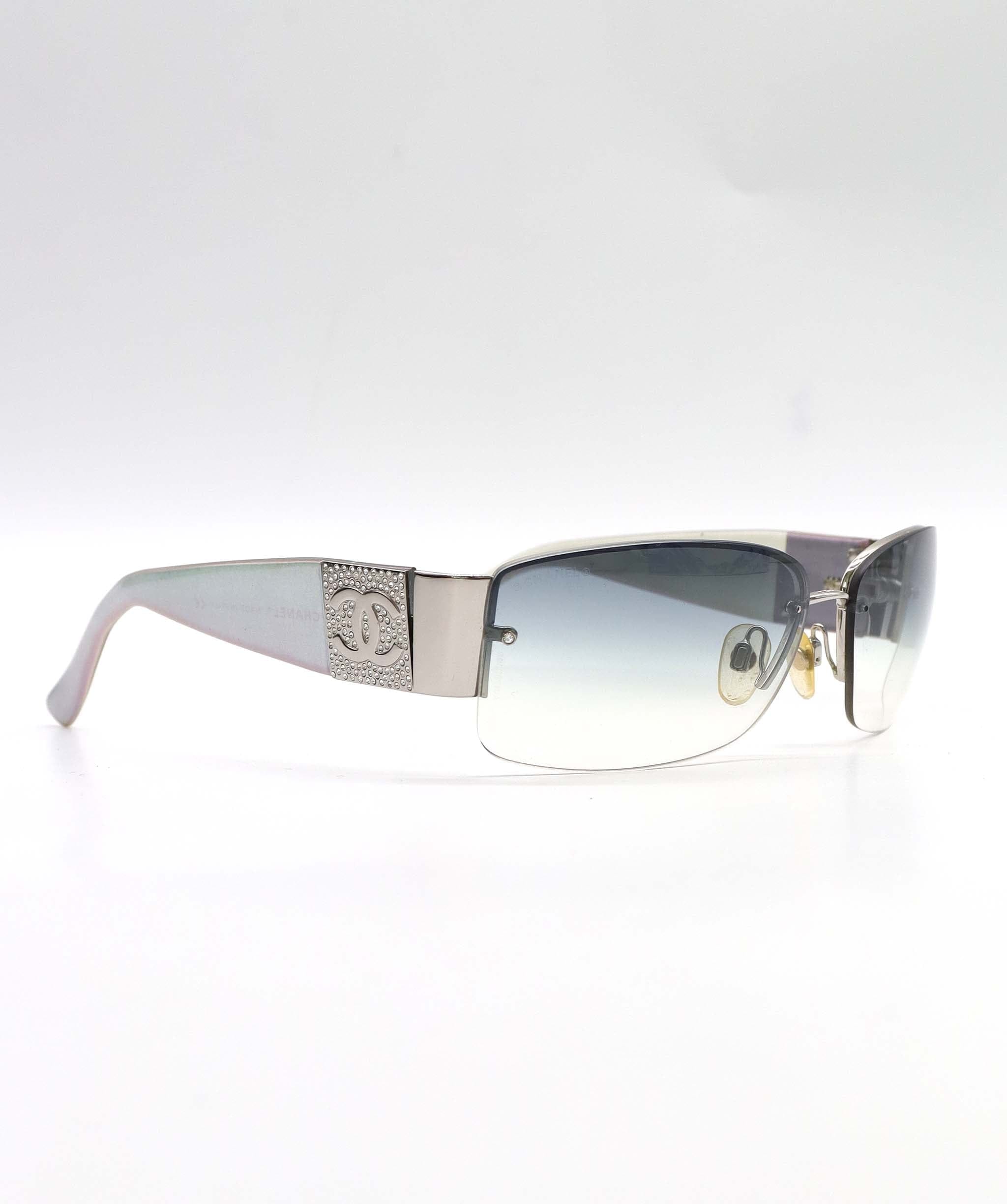Chanel VINTAGE CHANEL RHINESTONE SUNGLASSES Blue EYEWEAR AGC3570
