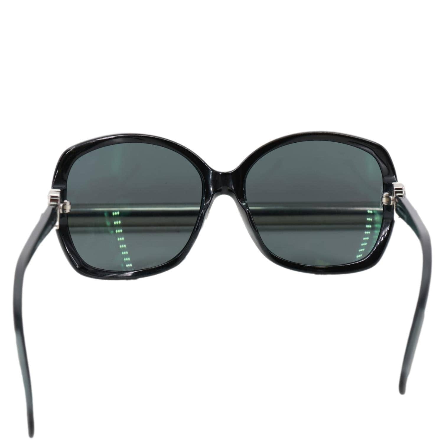 CHANEL CC 5174 Acetate Round Frames Sunglasses Black
