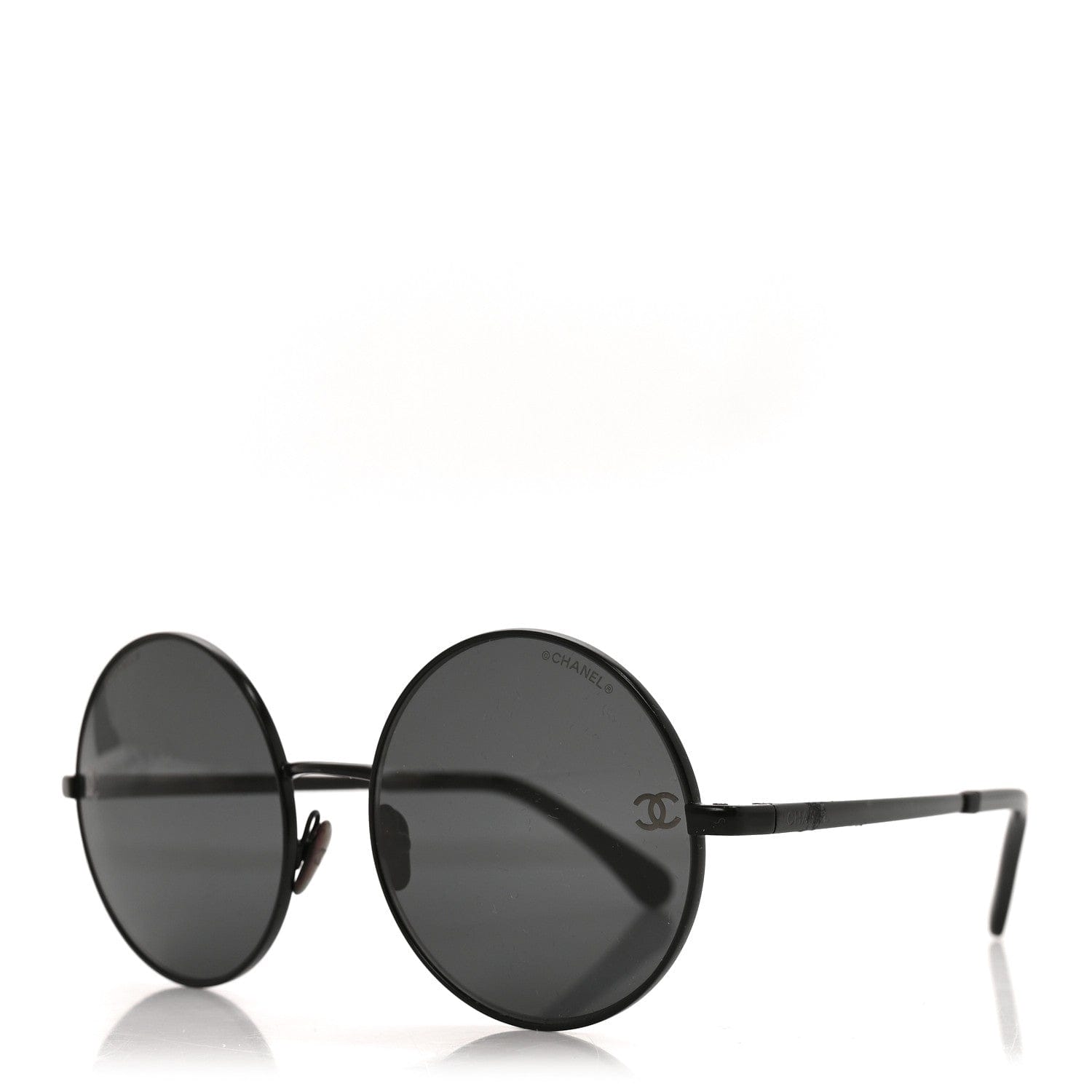 Chanel Metal Round Sunglasses 4268 Black