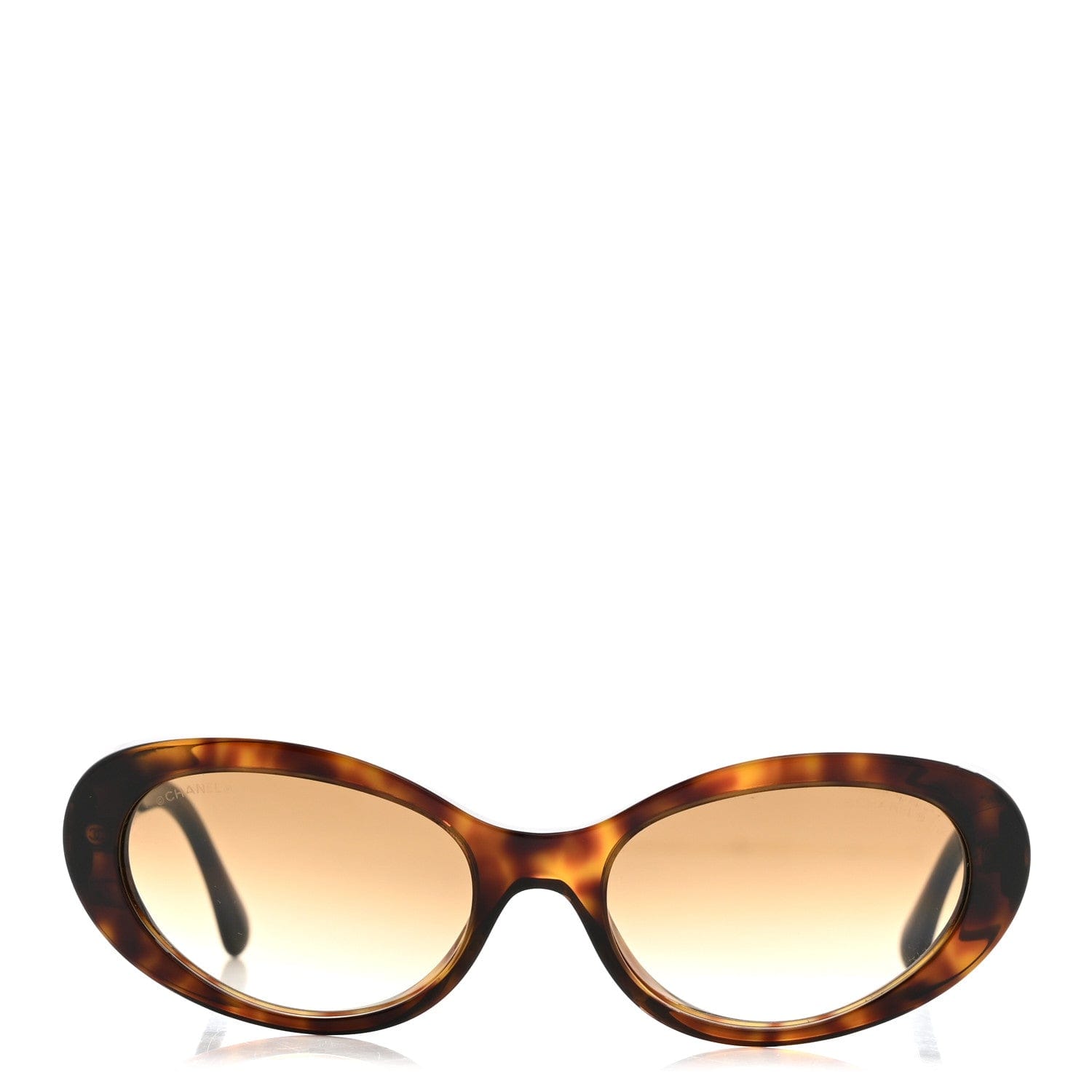 Chanel Acetate Oval Sunglasses 5515 Tortoise