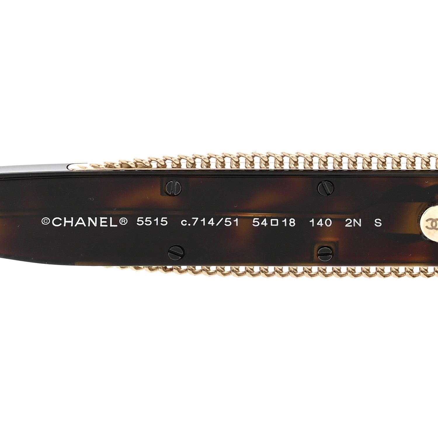 Chanel Acetate Oval Sunglasses 5515 Tortoise