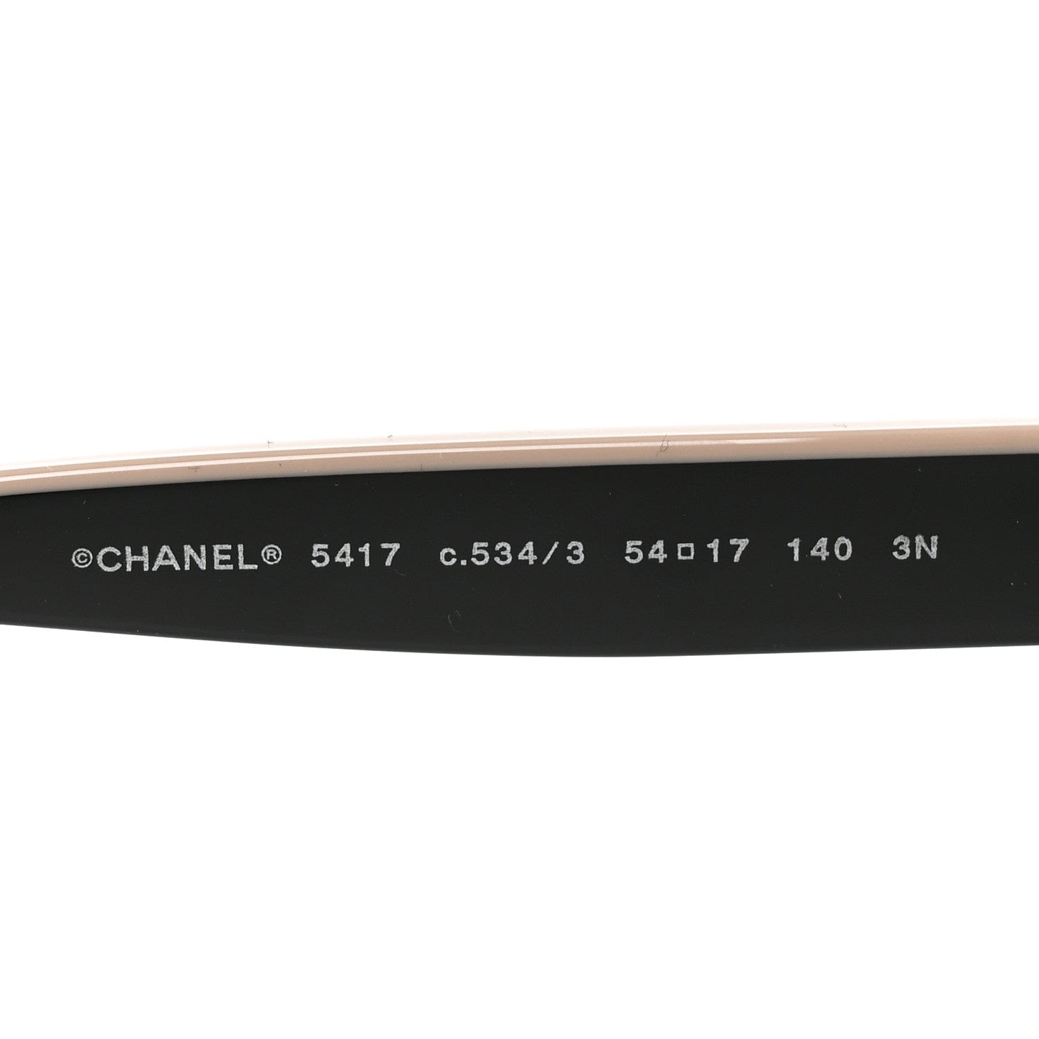 Chanel Acetate Polarized Square Sunglasses 5417 Black Beige
