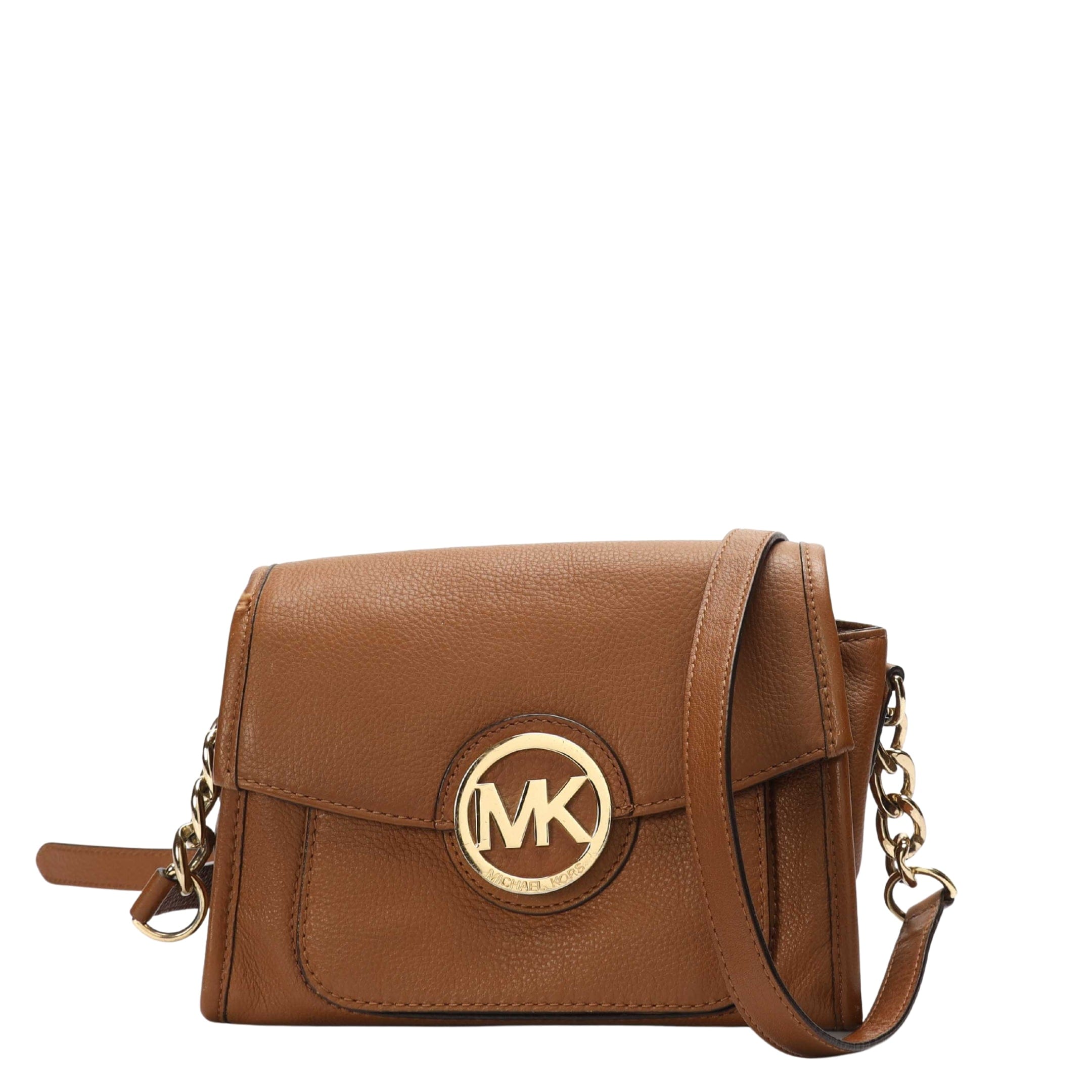 Michael Kors Brown Flap Shoulder Bag