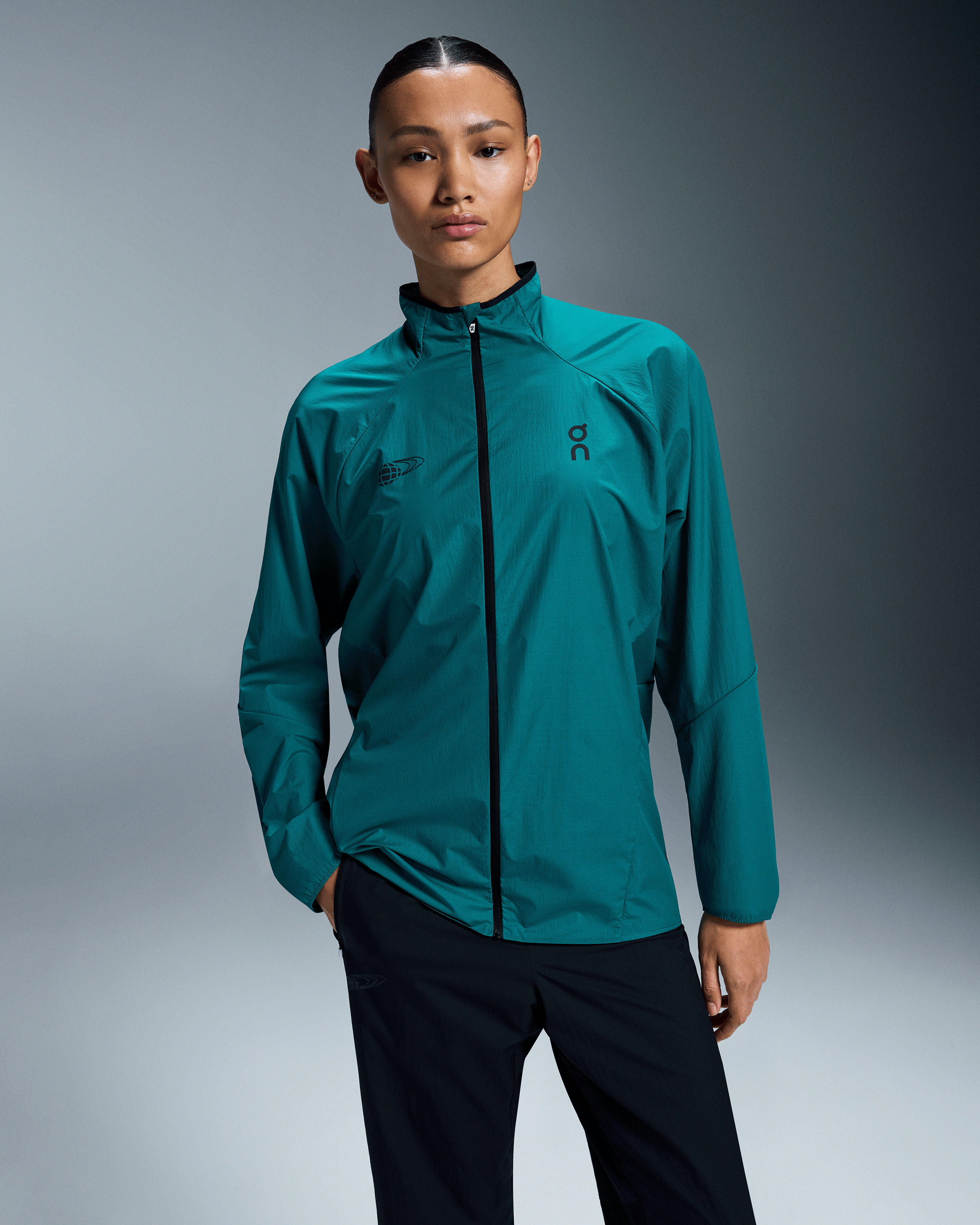 On Running On Track Jacket Beams Evergreen