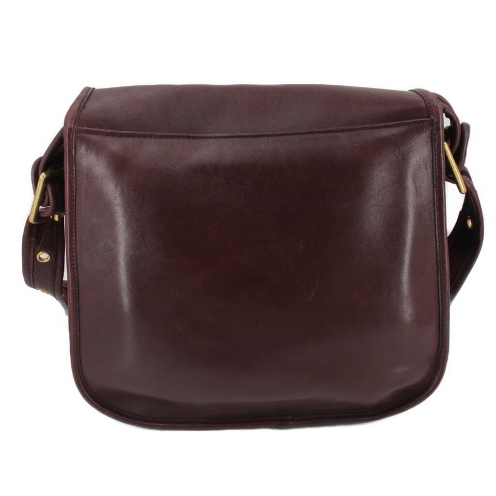 Coach VINTAGE RECONDITIONED STEWARDESS SHOULDER BAGS OXBLOOD