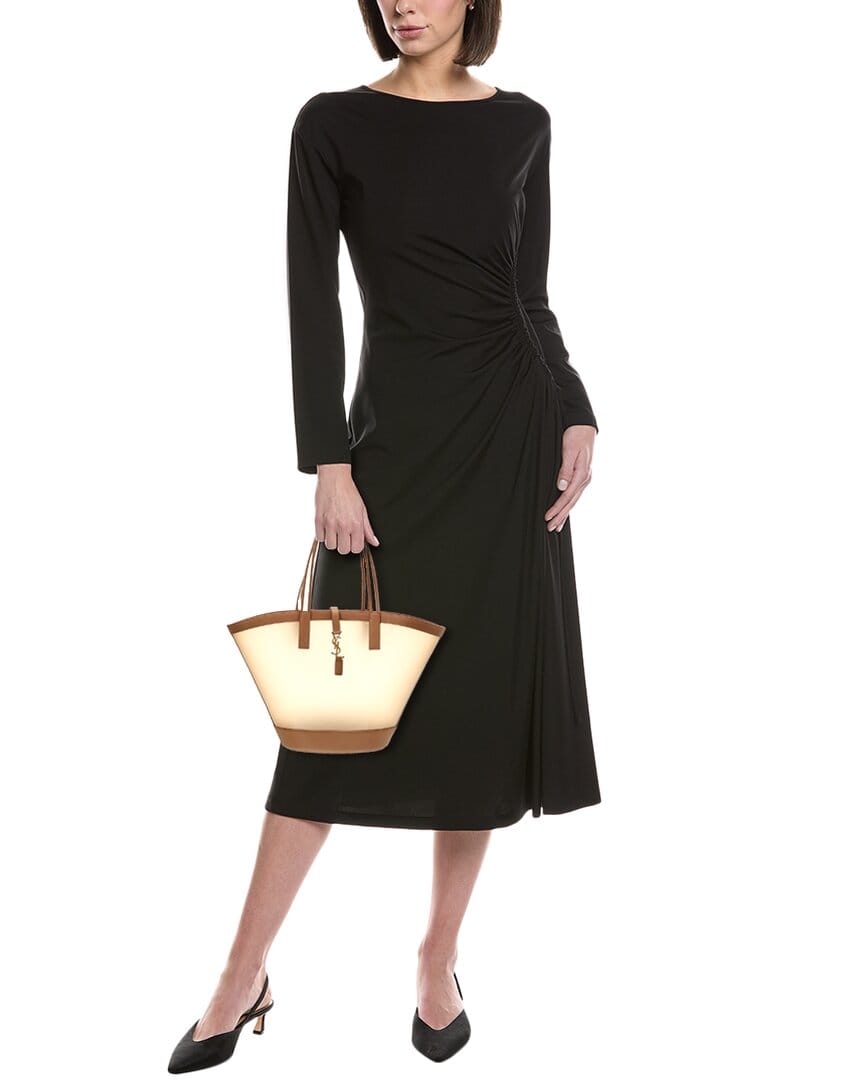 Saint Laurent Cassandre Panier Medium Vinyl & Leather Tote