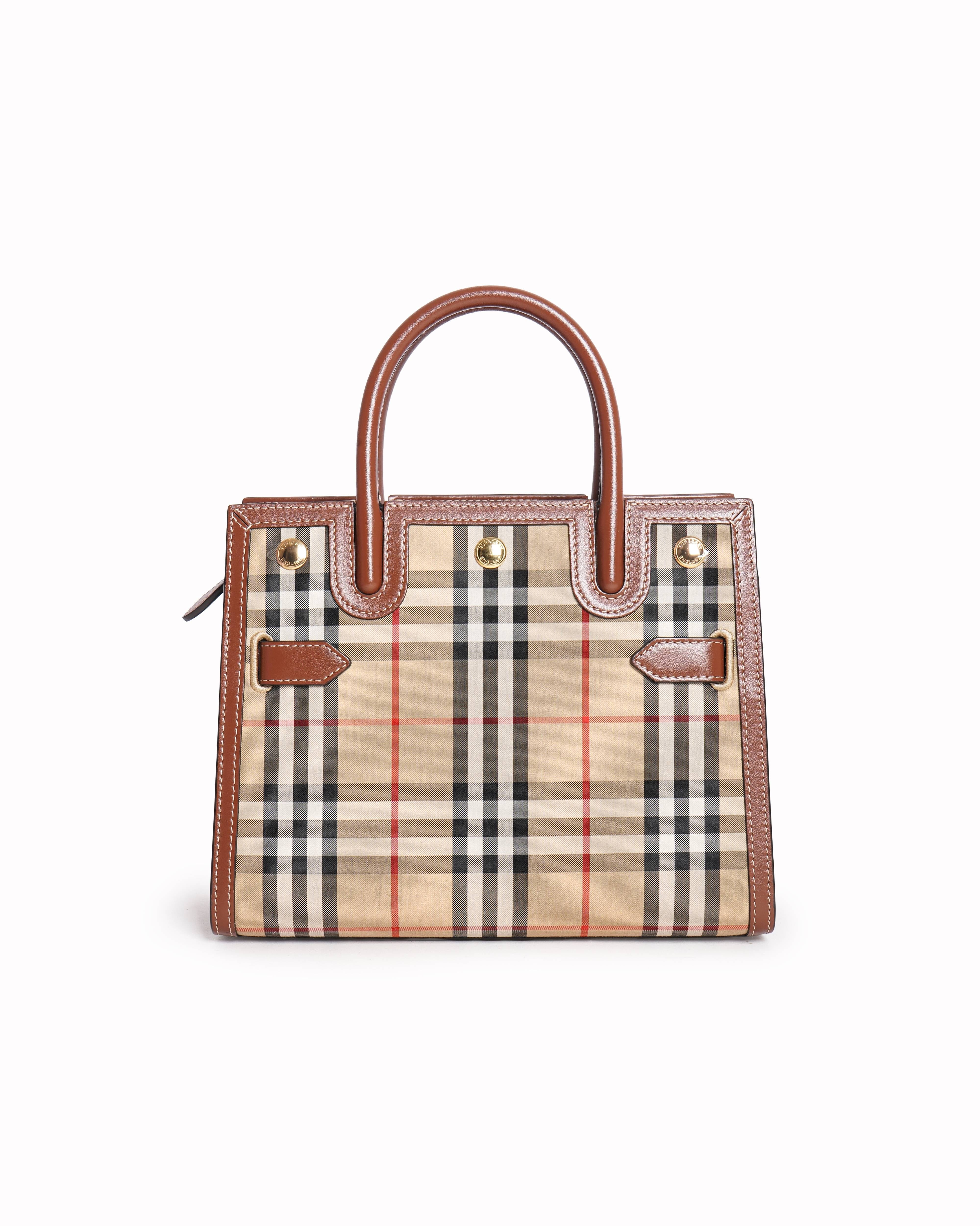 Burberry Mini Vintage Check Two - handle Title Bag