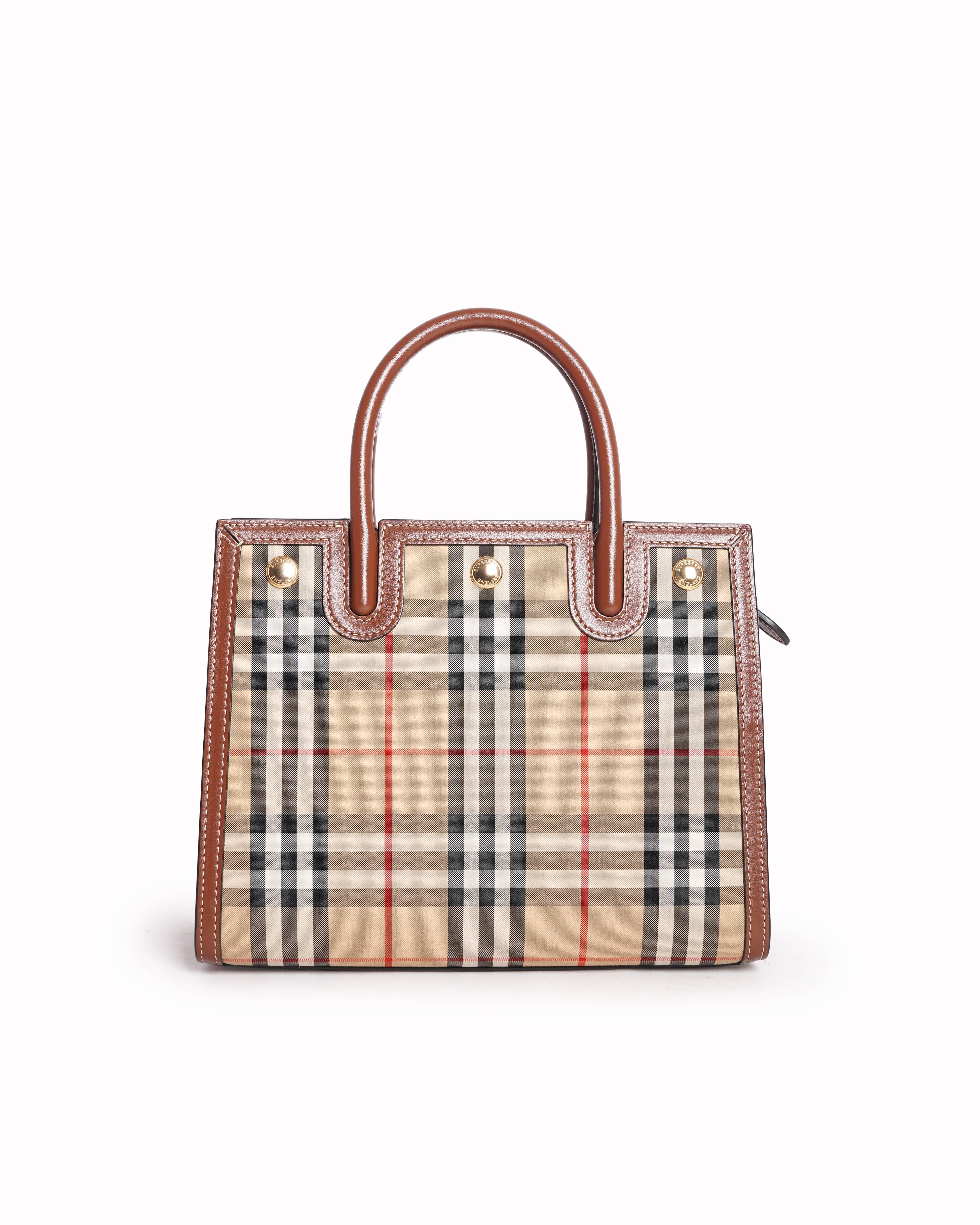 Burberry Mini Vintage Check Two - handle Title Bag